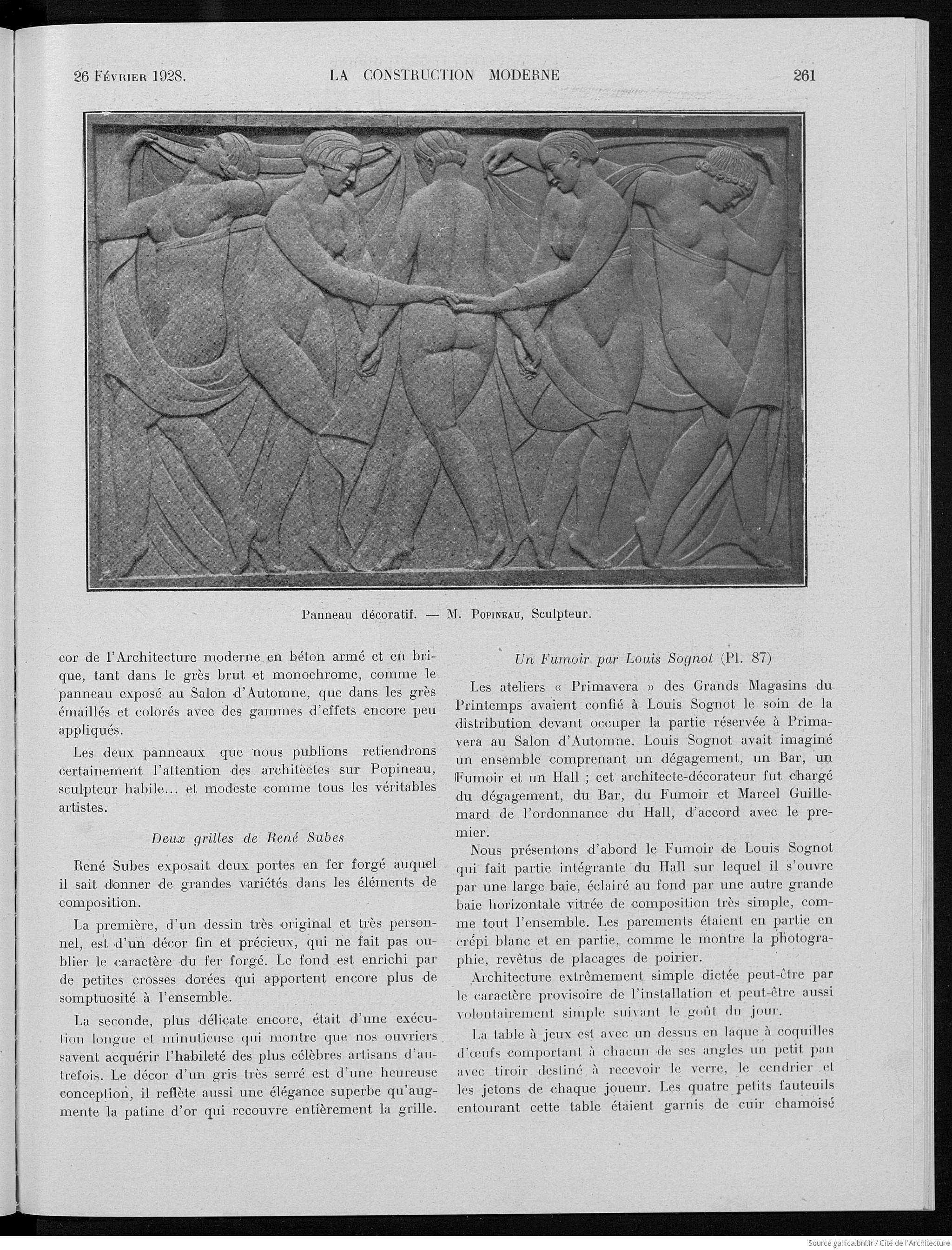 Stoneware Francois-Emile Popineau, La Danse des Grâces, Bas Relief Panels, France, 1927