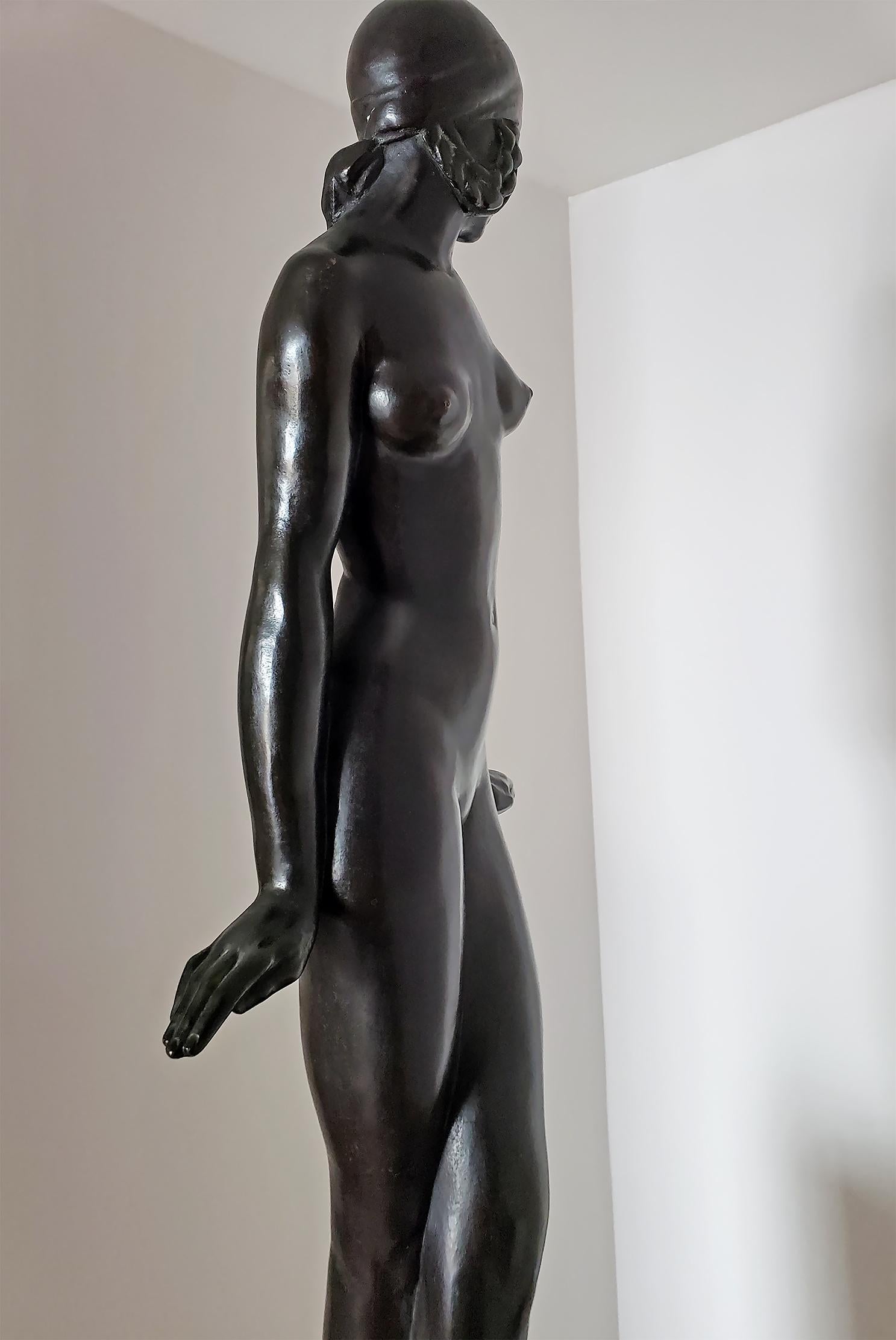 Art Deco Bronze ,  French Nude Girl Dancer Danseuse For Sale 5