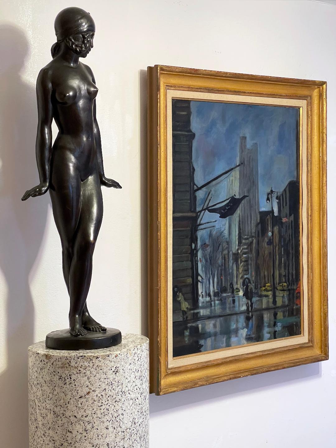 Art Deco Bronze ,  French Nude Girl Dancer Danseuse For Sale 9