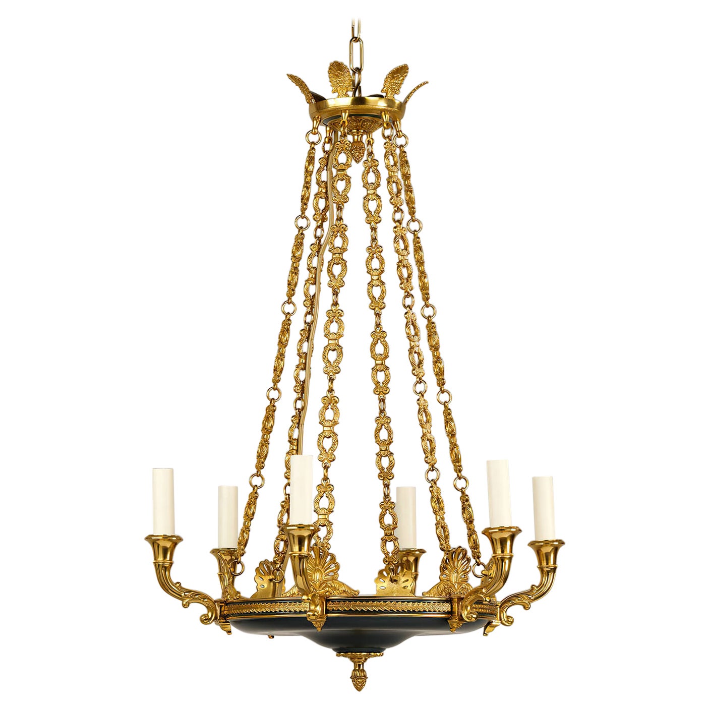 Lustre à six lumières Francois Empire