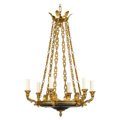 Lustre à six lumières Francois Empire