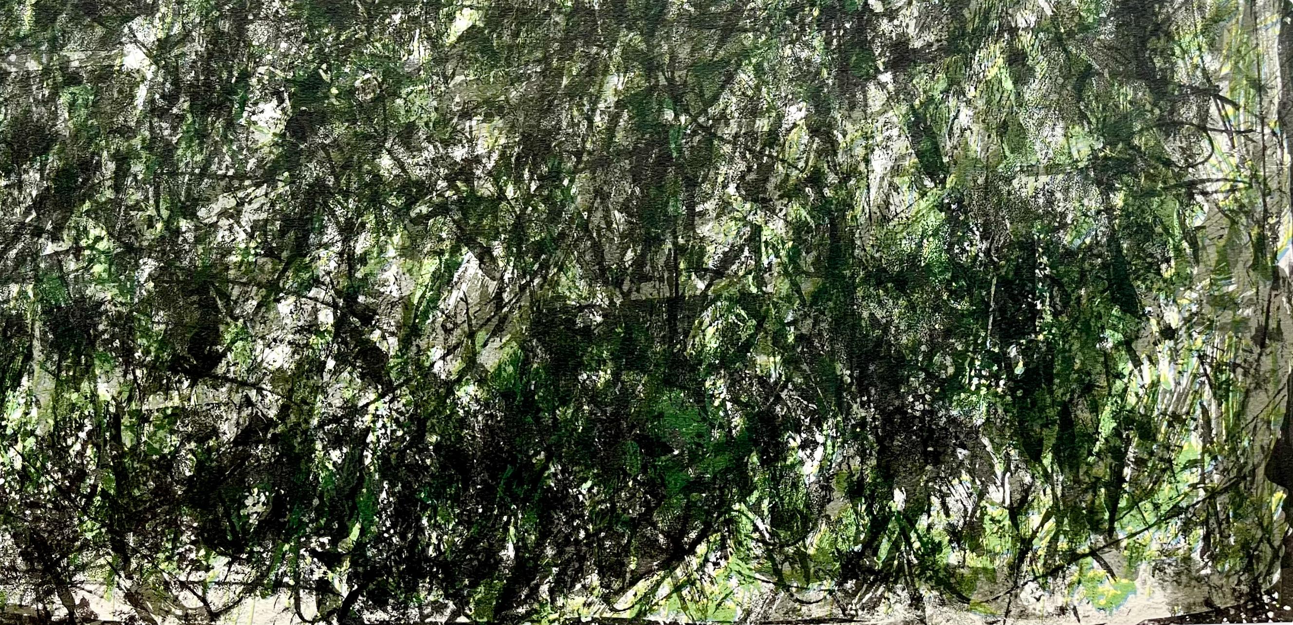 Fiedler, Composition, Derrière le miroir (d'après) - Print de François Fiedler