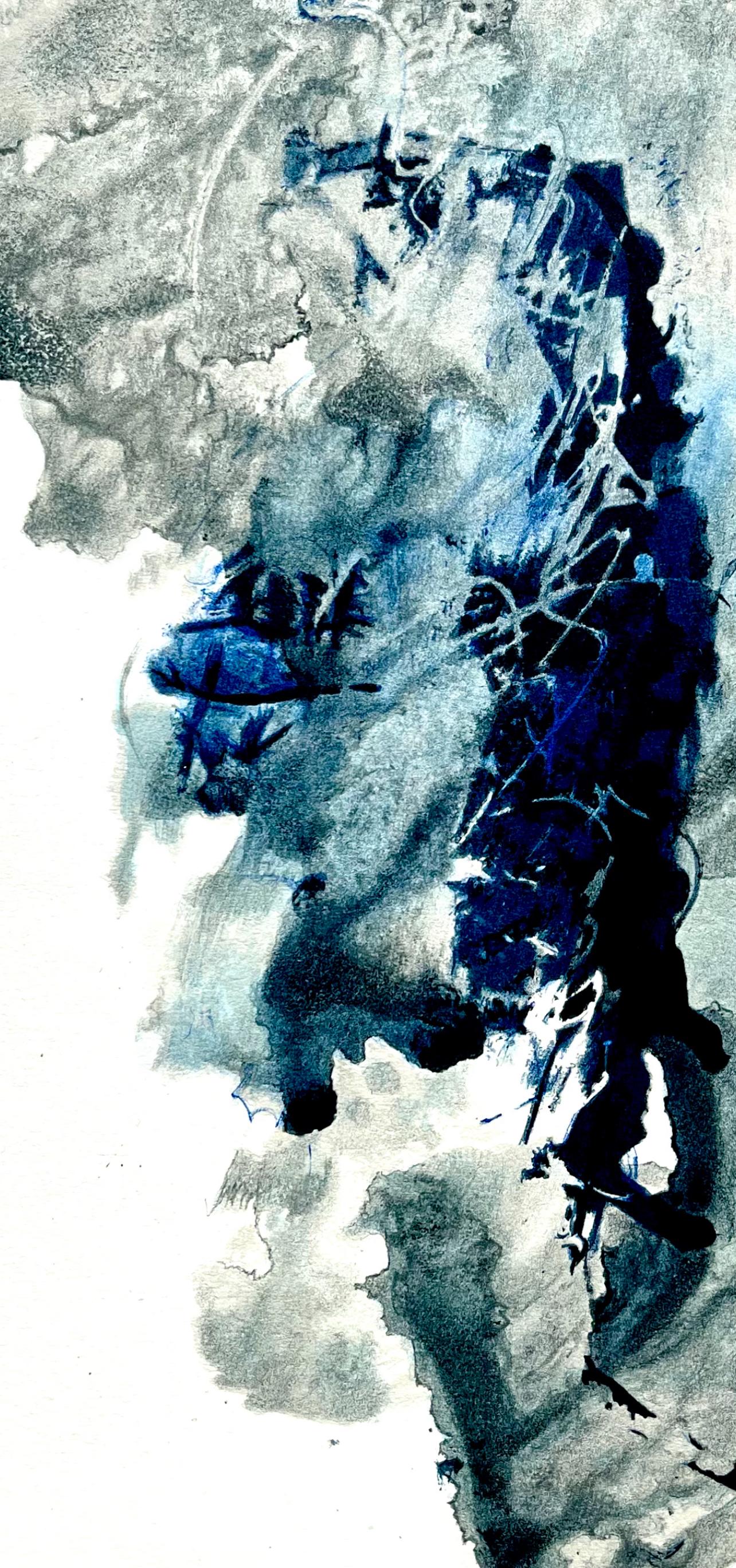 Fiedler, Composition, Derrière le miroir (d'après) - Moderne Print par François Fiedler