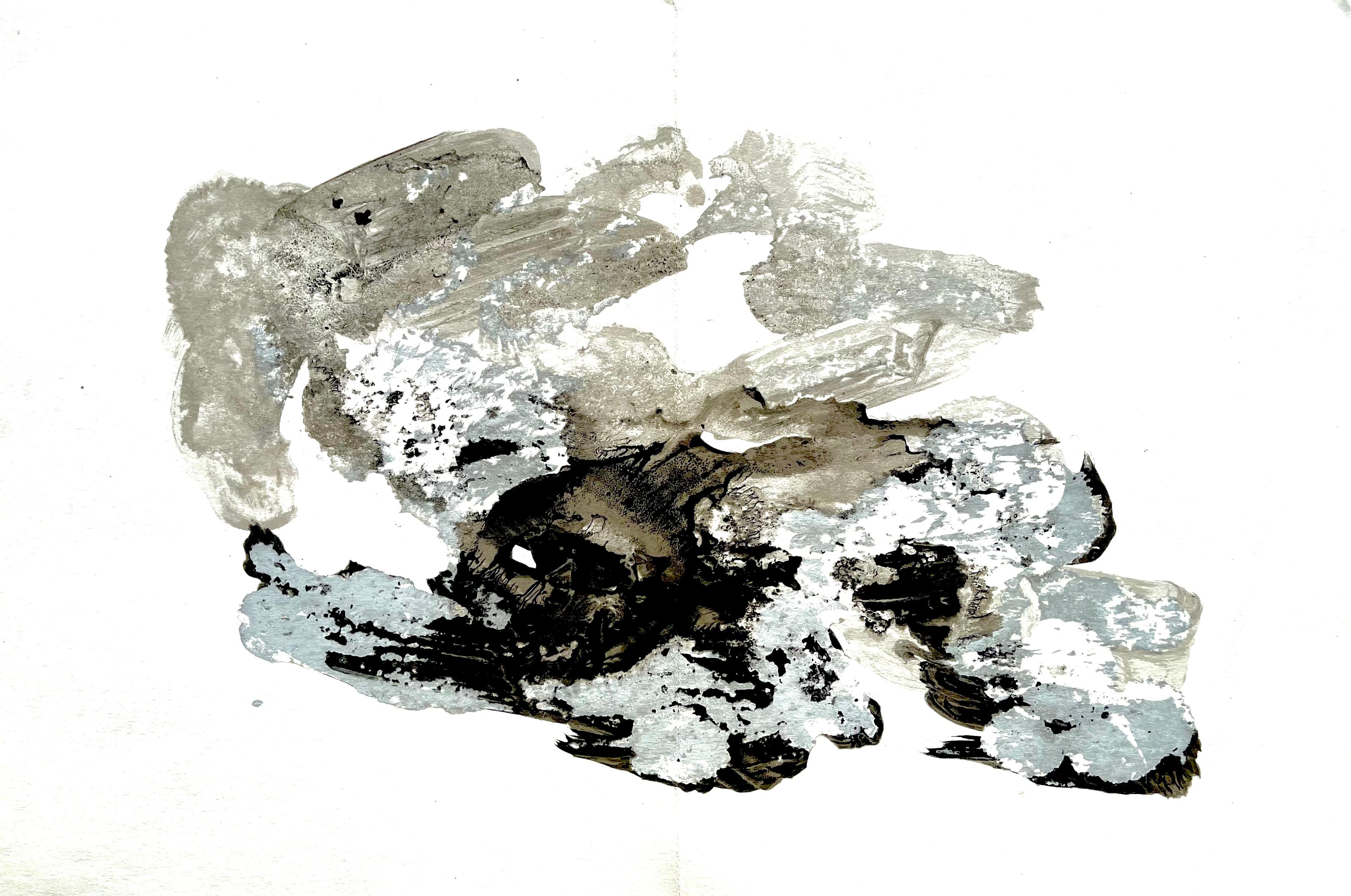 Lithographie sur papier vélin. Inscription : Non signé et non numéroté, tel que publié. Bon état, avec pli central, tel qu'il a été publié. Notes : Extrait de Derrière le miroir, N° 129, 1961. Publié par Aimé Maeght, Éditeur, Paris ; imprimé par les