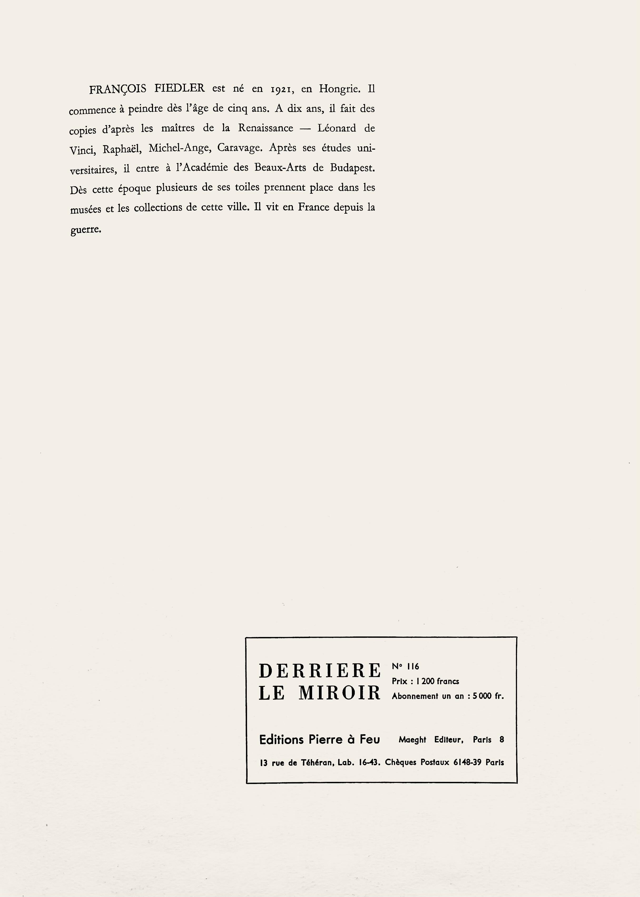 Fiedler, Composition, Derrière le miroir (d'après) en vente 2