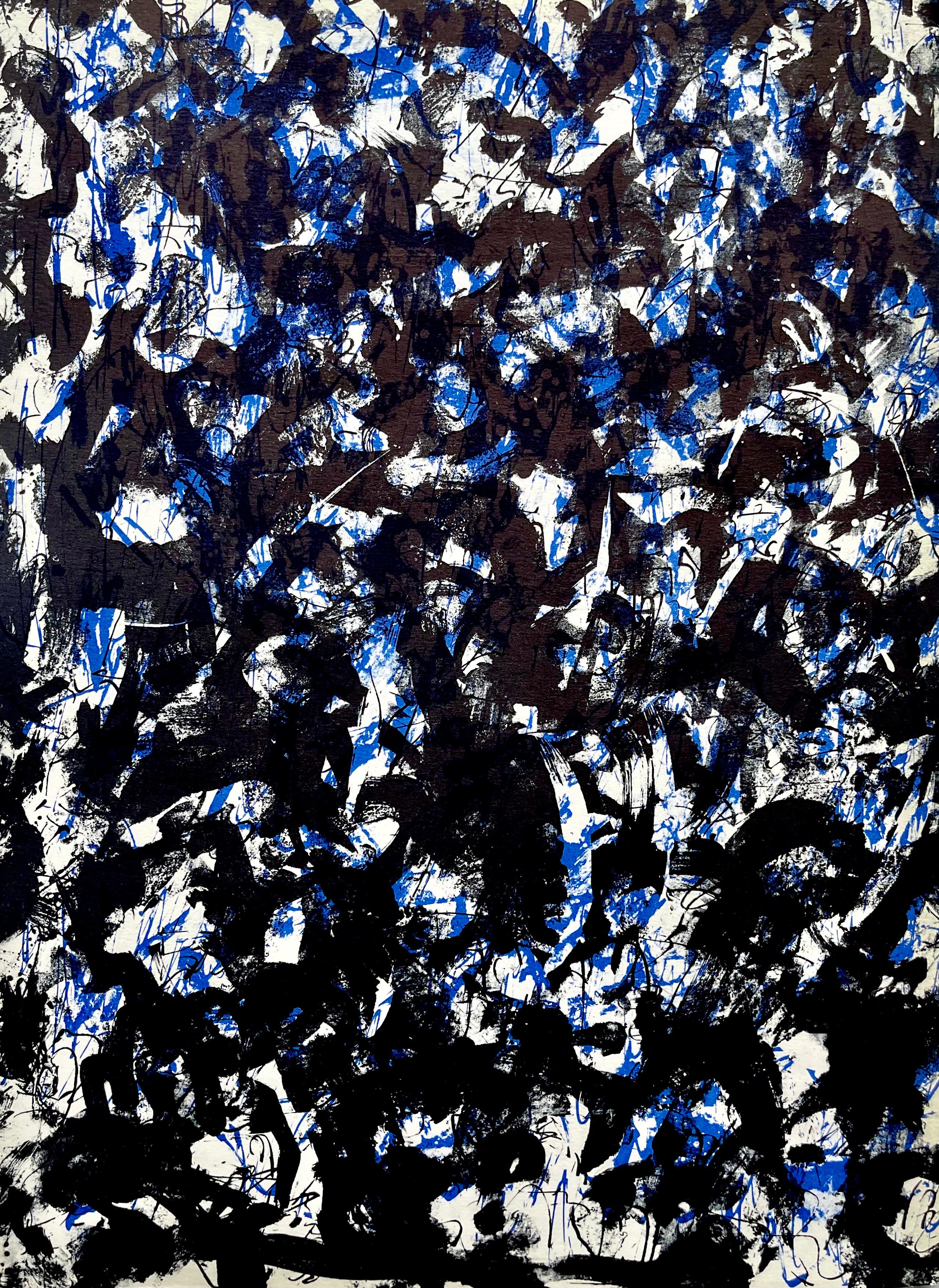 Abstract Print François Fiedler - Fiedler, Composition, Derrière le miroir (d'après)