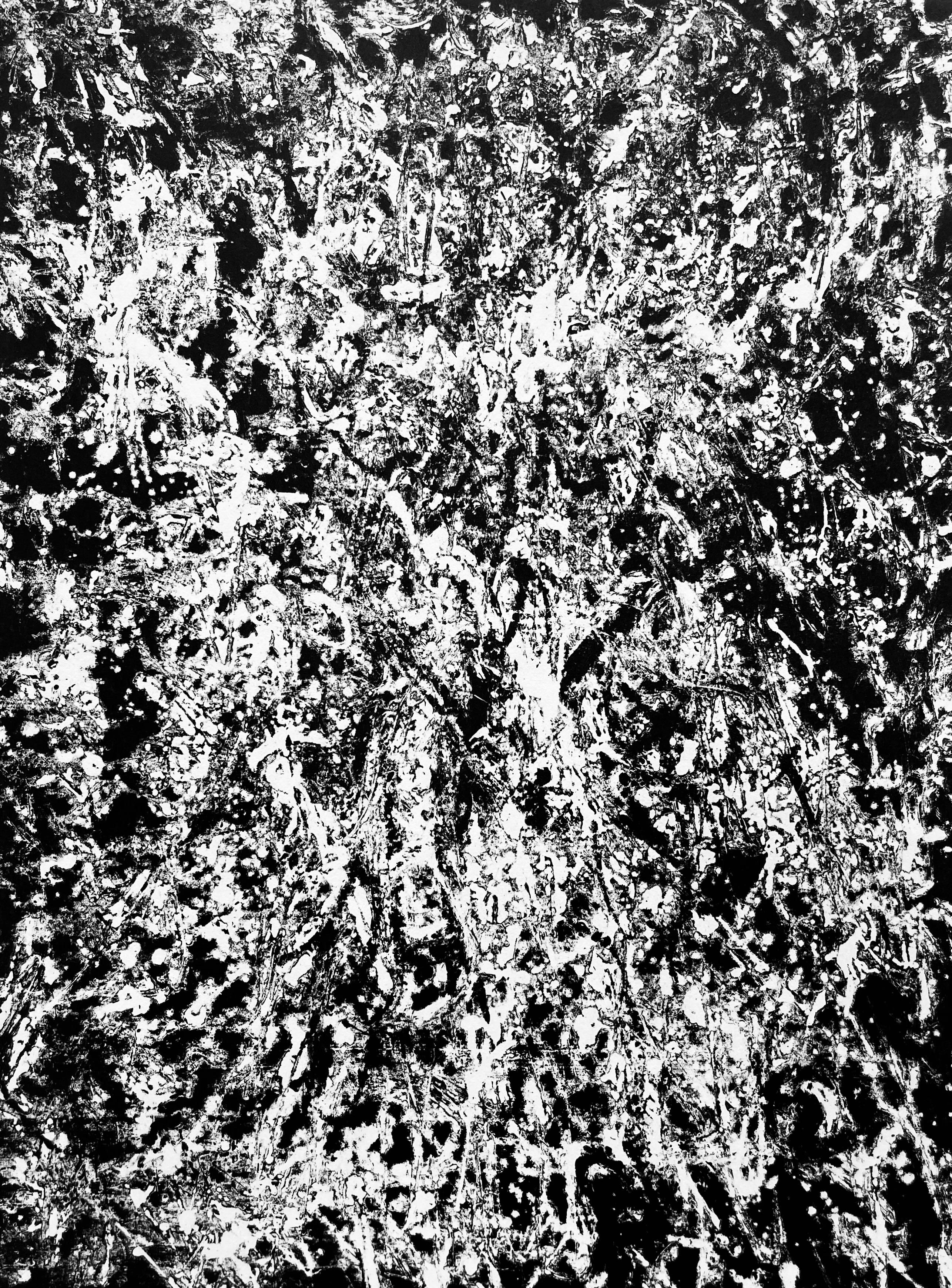 Abstract Print François Fiedler - Fiedler, Composition, Derrière le miroir (d'après)