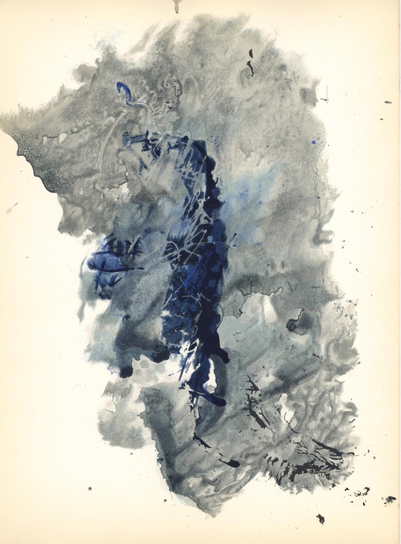 François Fiedler Abstract Print – Fiedler, Komposition, Derrière le miroir (nach)