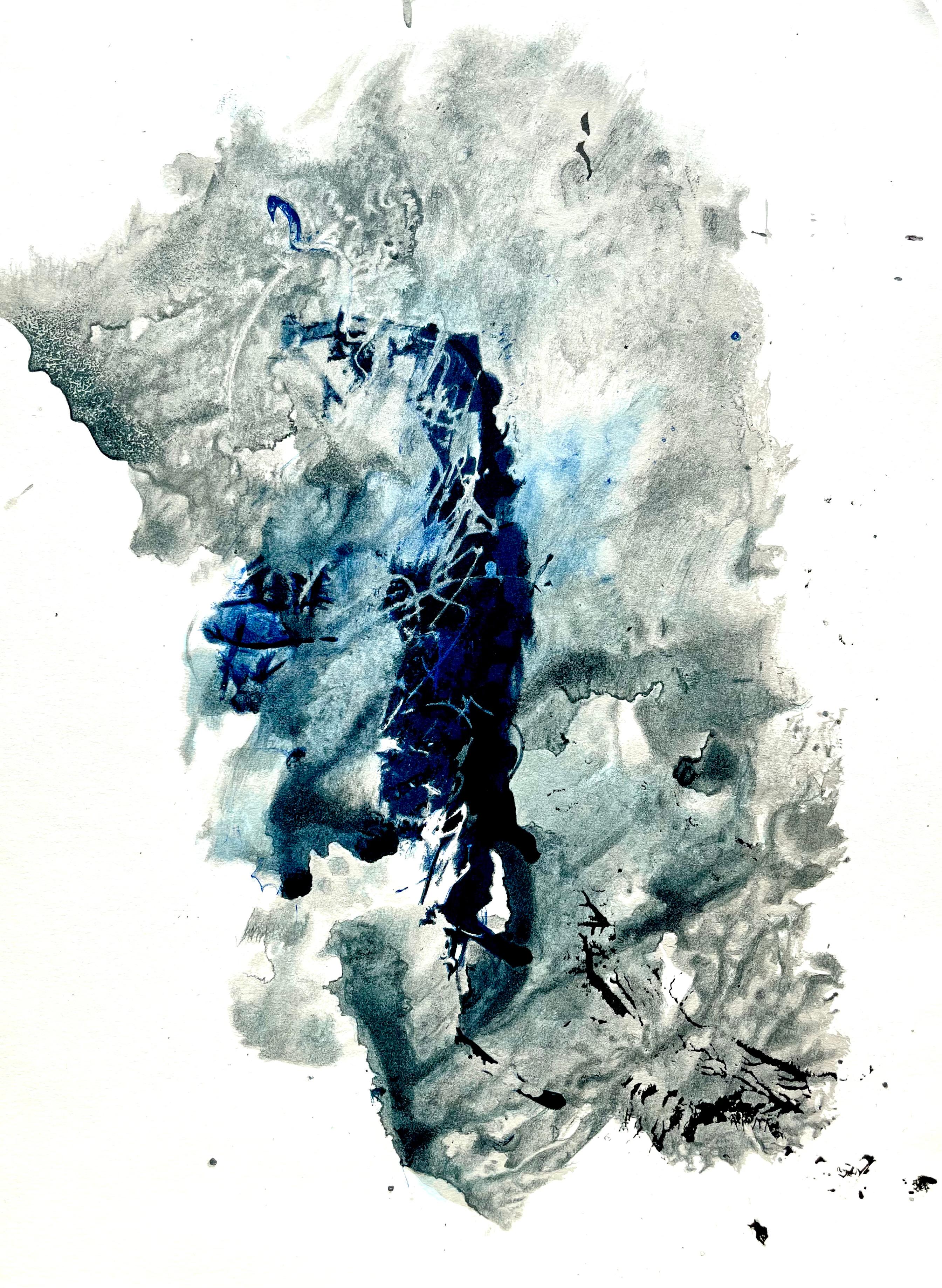 Abstract Print François Fiedler - Fiedler, Composition, Derrière le miroir (d'après)