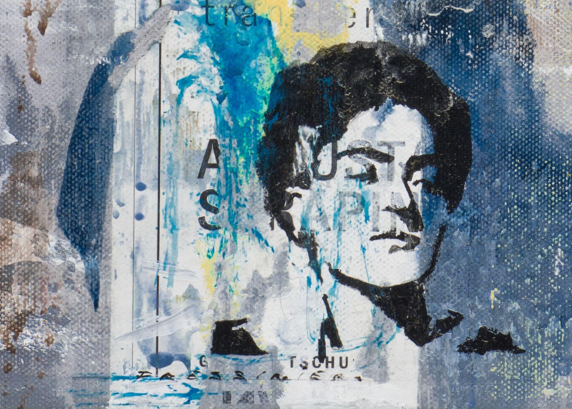 Nacht und Tag, 2024 (Grau), Figurative Painting, von Francois Fressinier