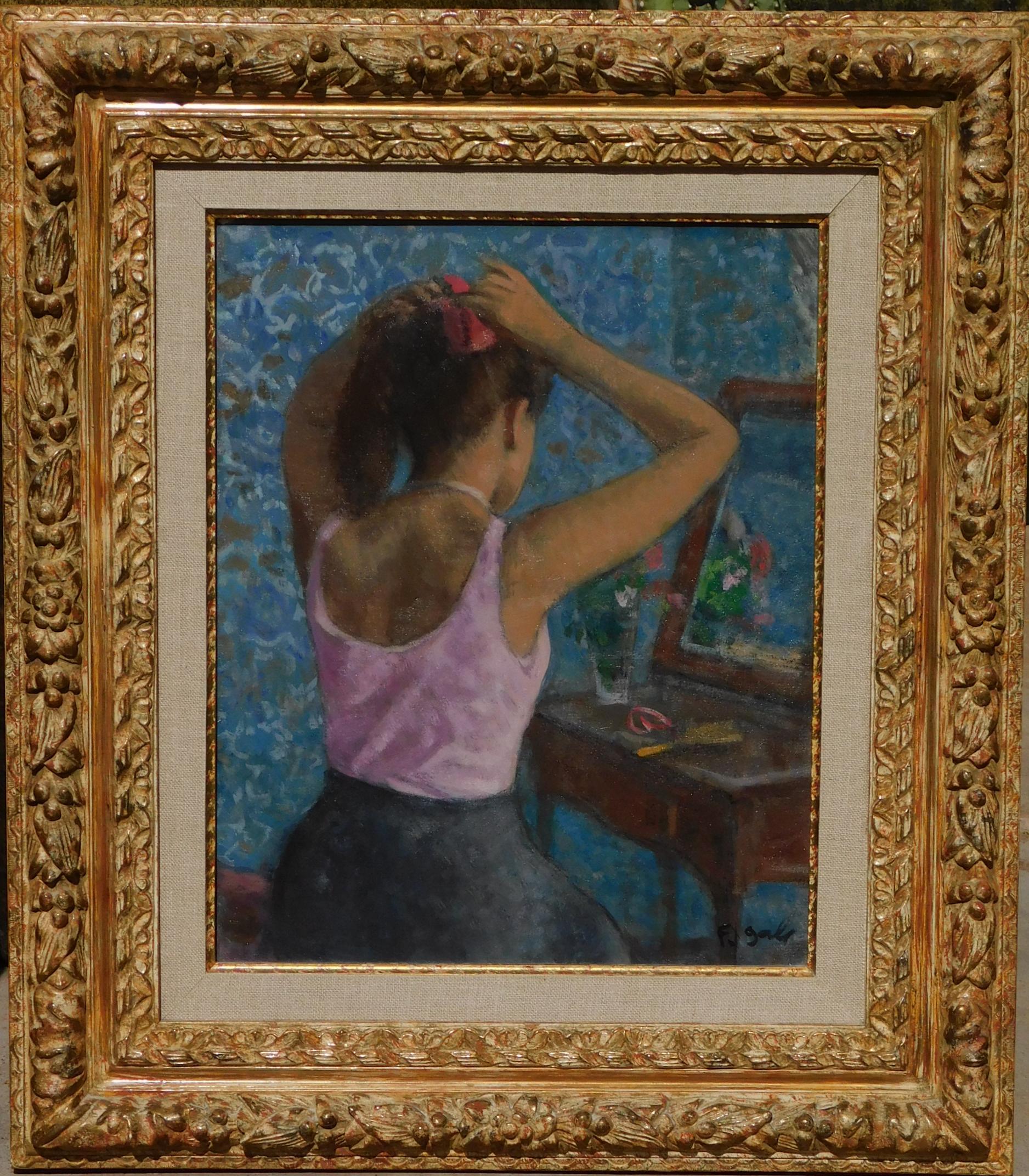 Francois Gall Oil on Canvas Seated Figure, 