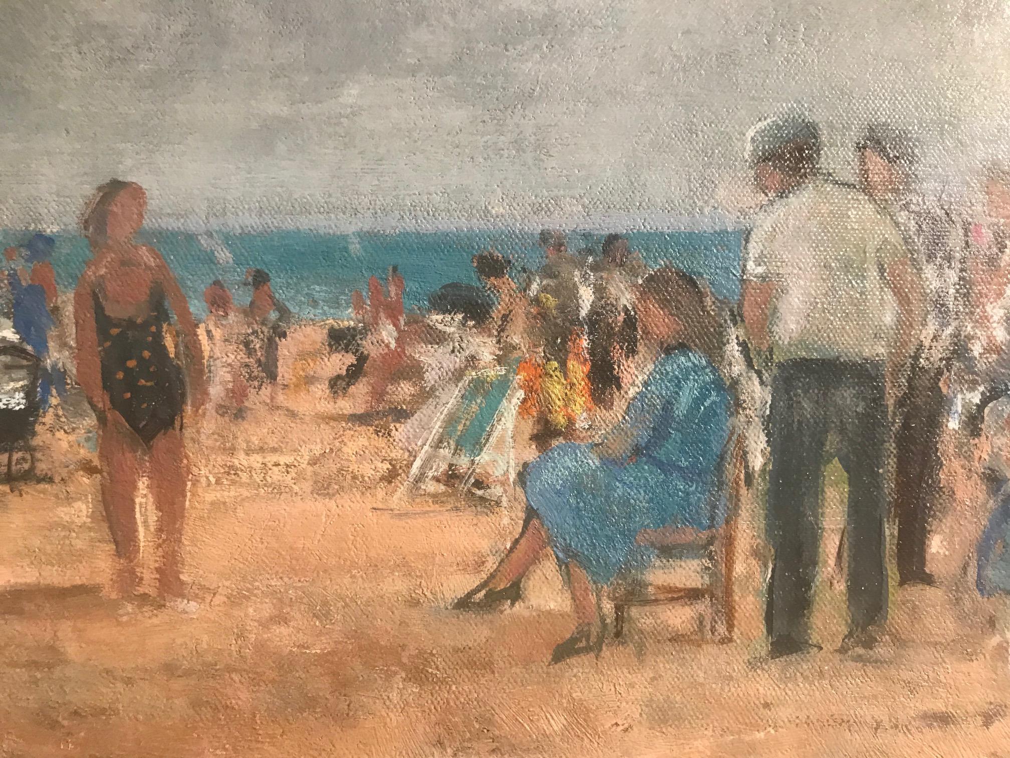 normandy beach painting