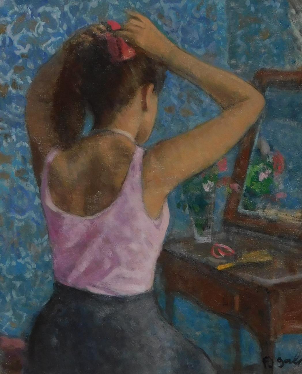 Francois Gall Óleo sobre lienzo Figura sentada, 