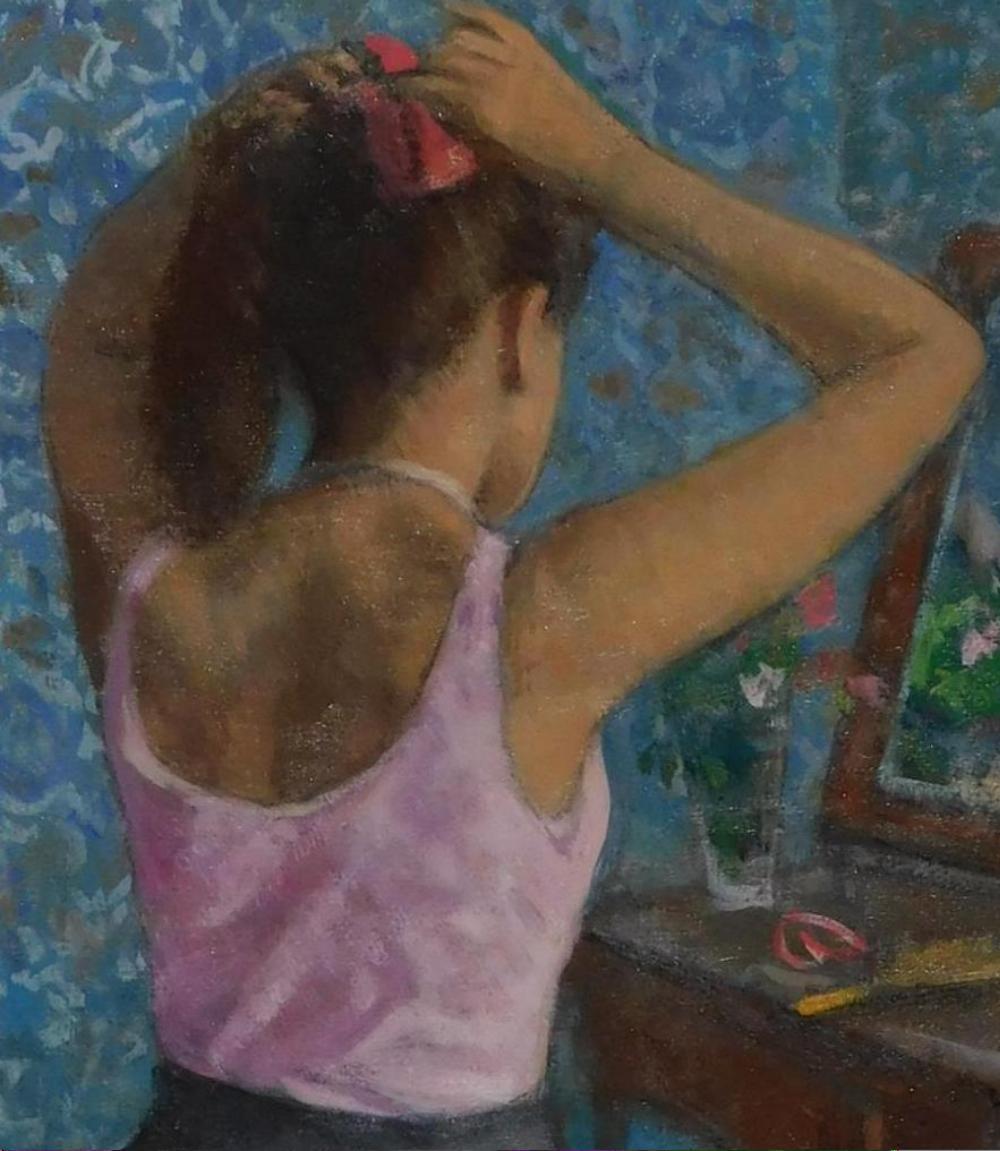 Francois Gall Óleo sobre lienzo Figura sentada, 