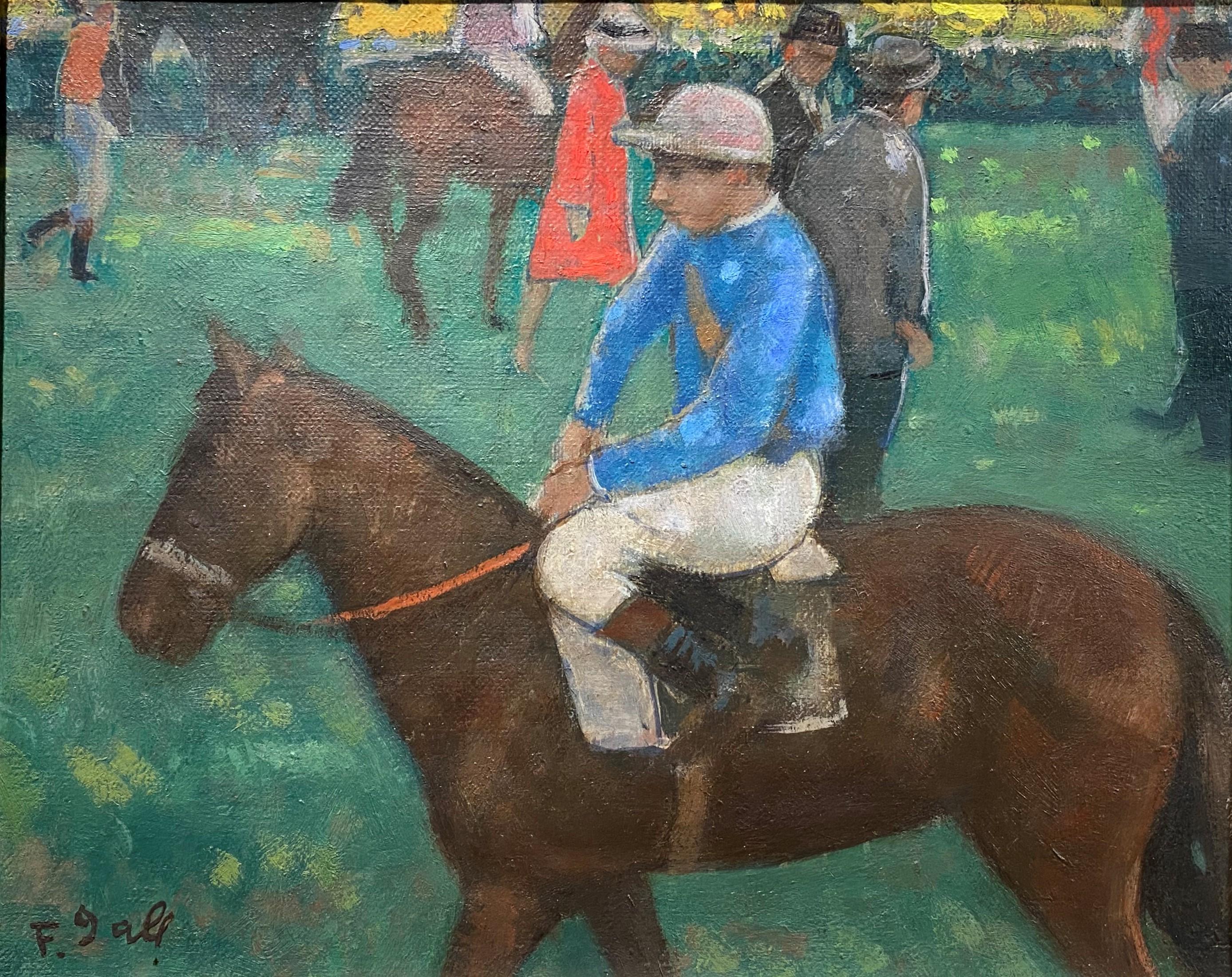 Jockeys - Painting by François Gall