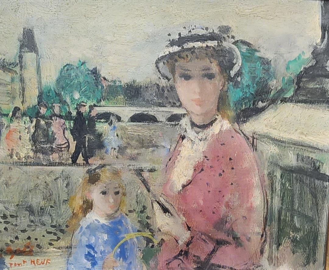 François Gall Figurative Painting - Pont Neuf