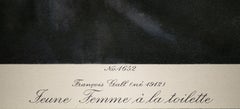 "Jeune Femme A La Toilette" Print After François Gall