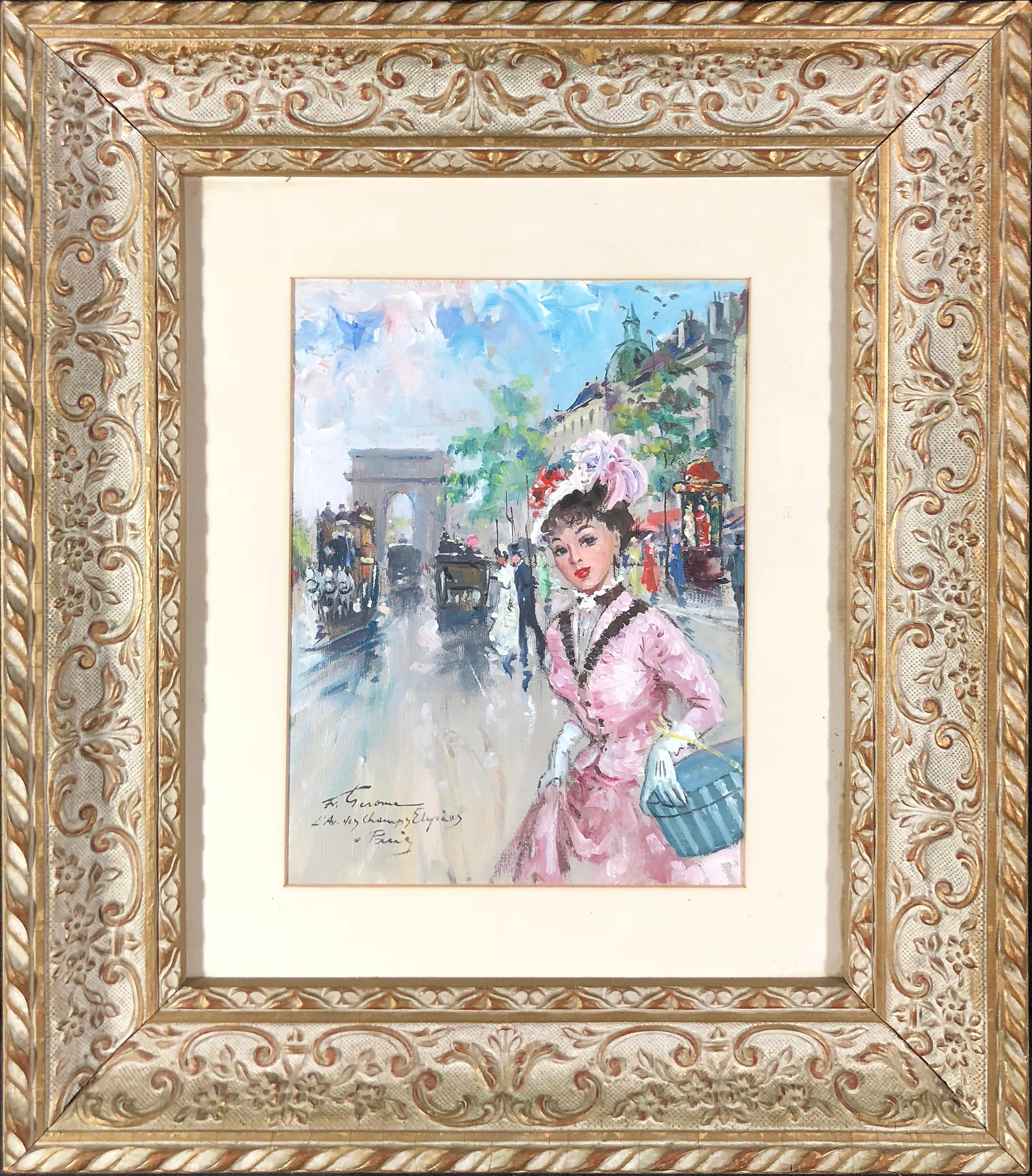 Champs Élysées - Painting de Francois Gerome