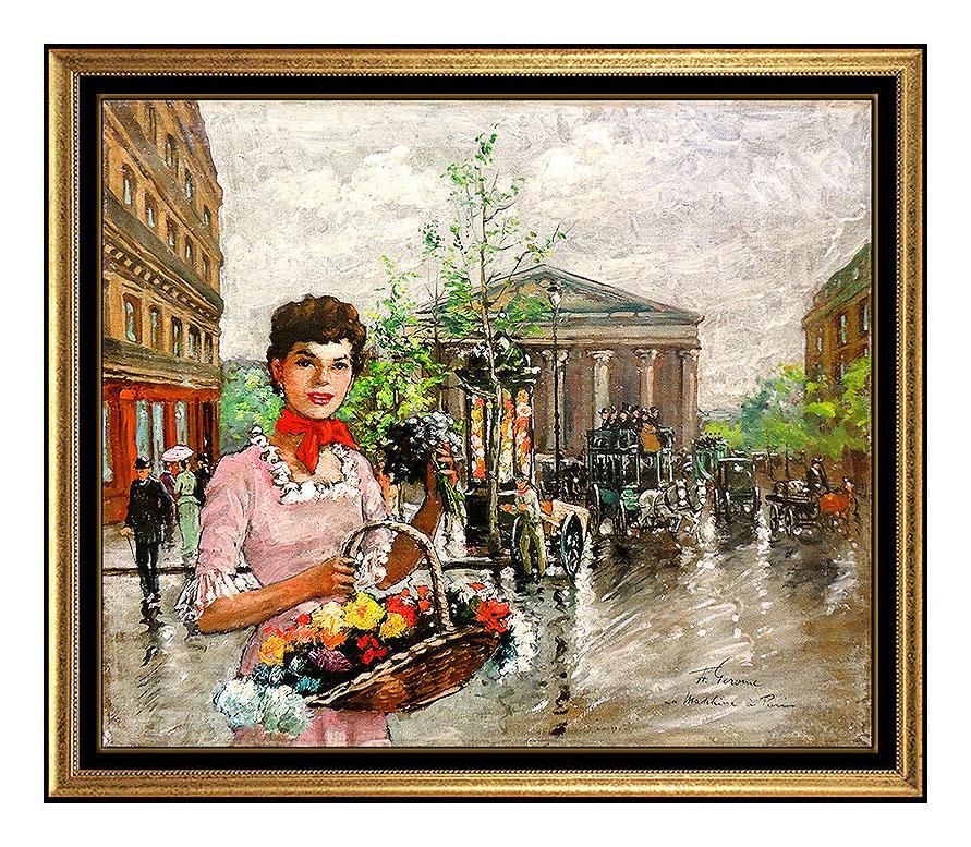 Francois Gerome Authentic and Original Oil Painting on Canvas, Professionally Custom Framed and listed with SUBMIT BEST OFFER Option

 Accepting Offers Now: The item up for sale is a very rare and Authentic, Oil painting by Francois Gerome that