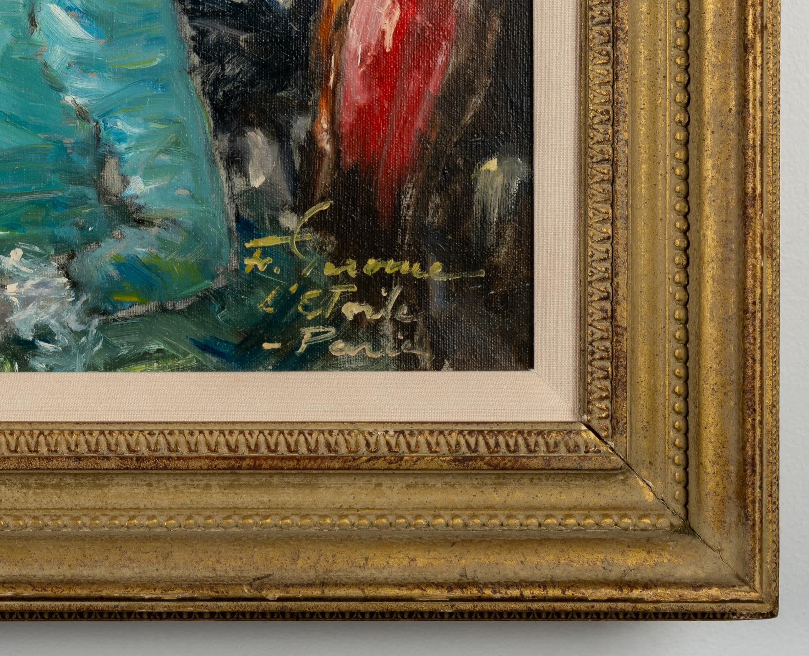 Parisian Lady in Blue For Sale 1
