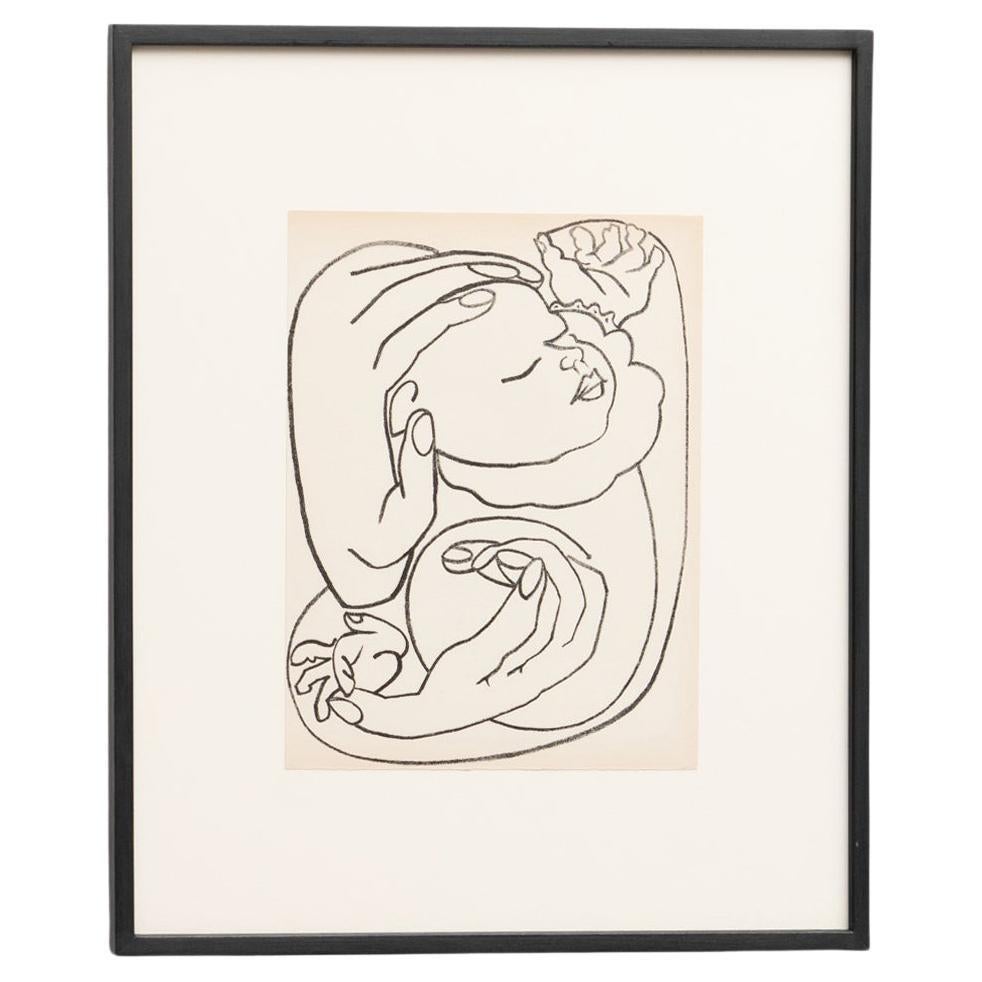 Françoise Gilot Lithograph 'Pages d'Amour'', 1951 For Sale