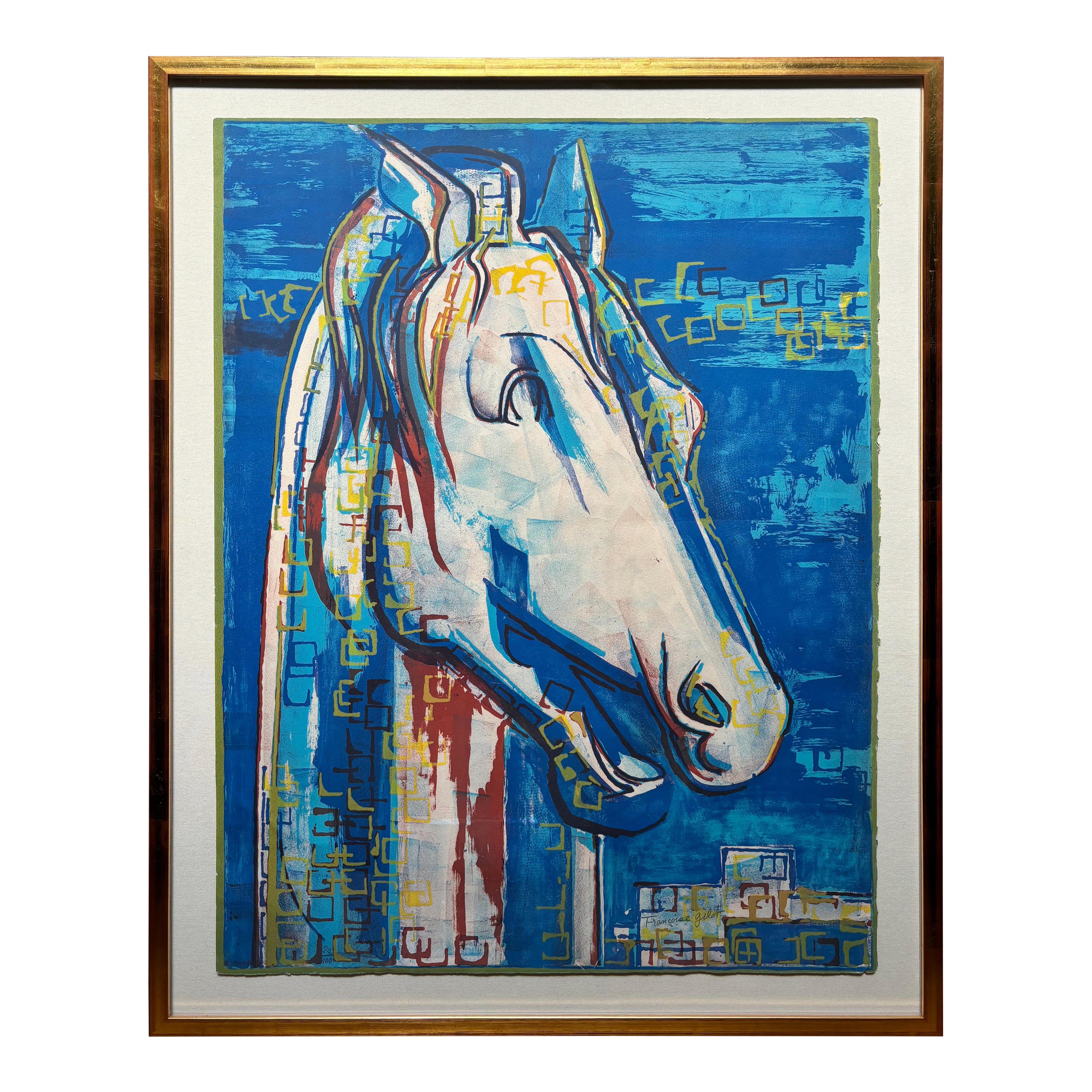 Francois Gilot Lithographie Das griechische Pferd