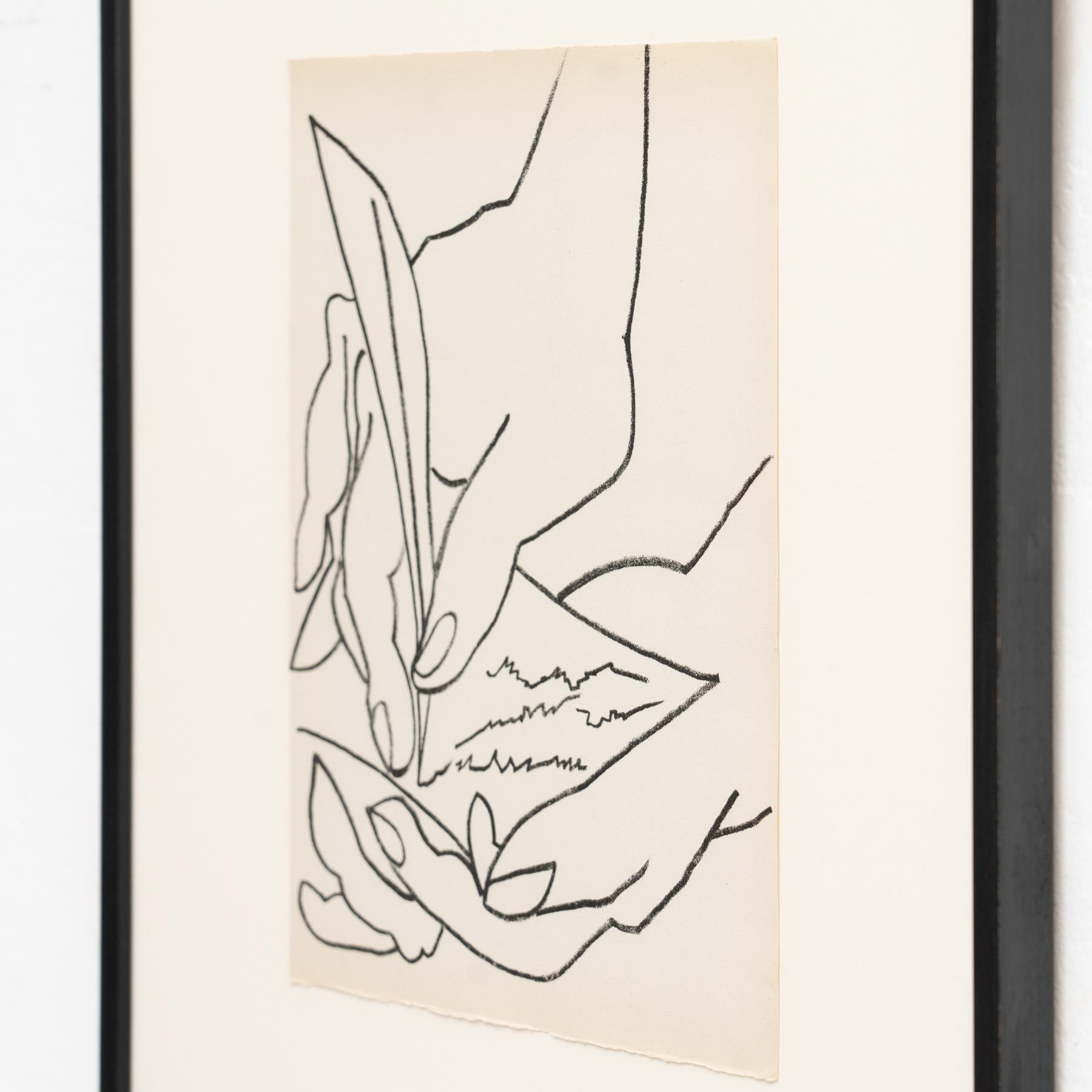 Mid-Century Modern Françoise Gilot Lithograph 'The Love Letter', 1951 For Sale