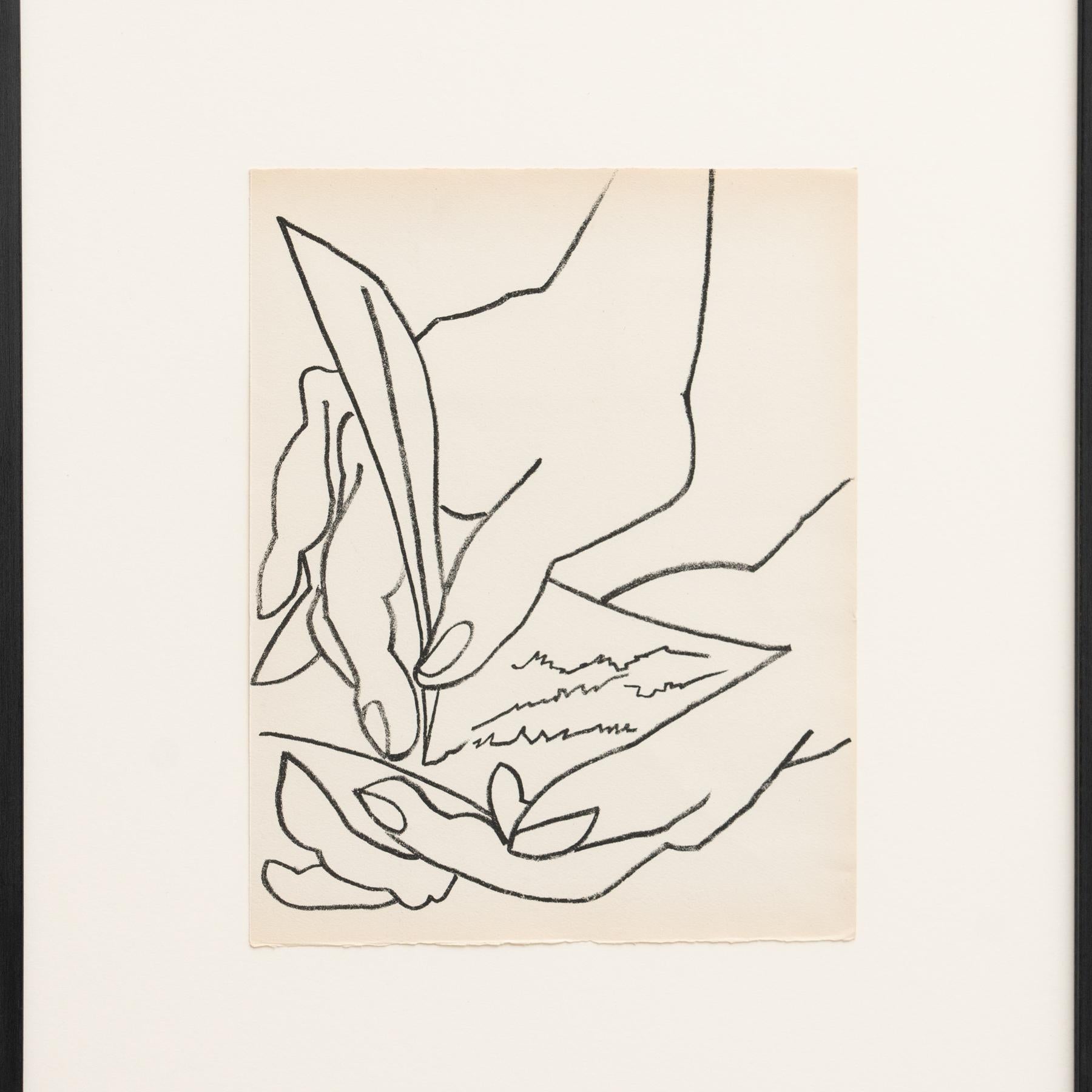 Françoise Gilot Lithograph 'The Love Letter', 1951 For Sale 1
