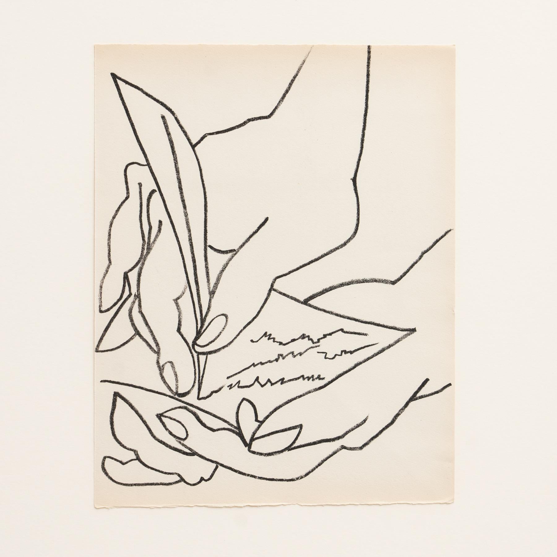Françoise Gilot Lithograph 'The Love Letter', 1951 For Sale 2