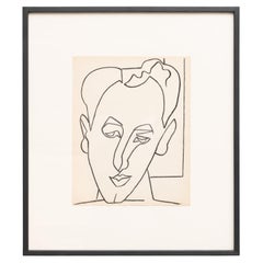 Françoise Gilot Lithograph 'Young Man in Love', 1951