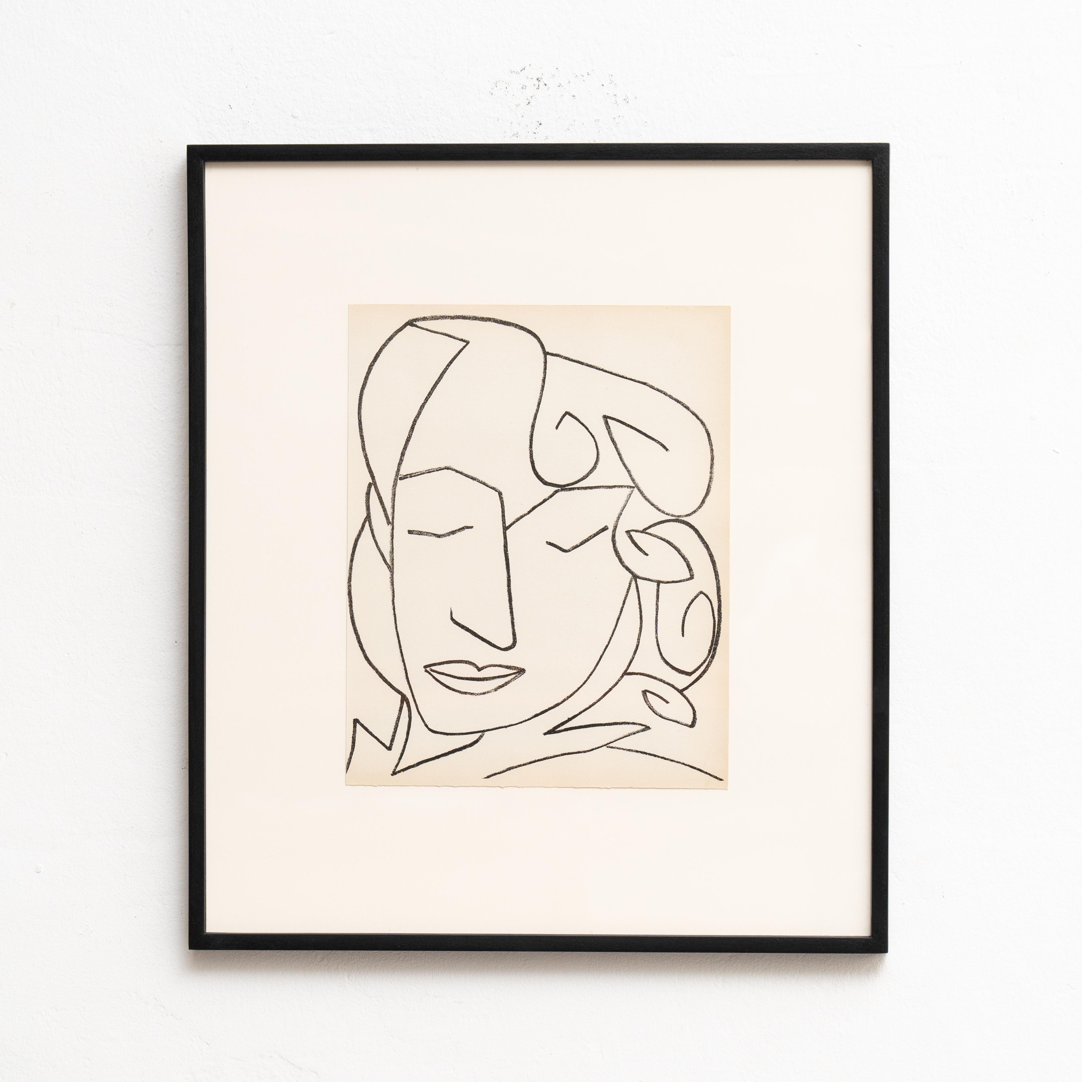 Introducing an exquisite François Gilot original lithograph from the pages of André VERDET's poetic masterpiece, 