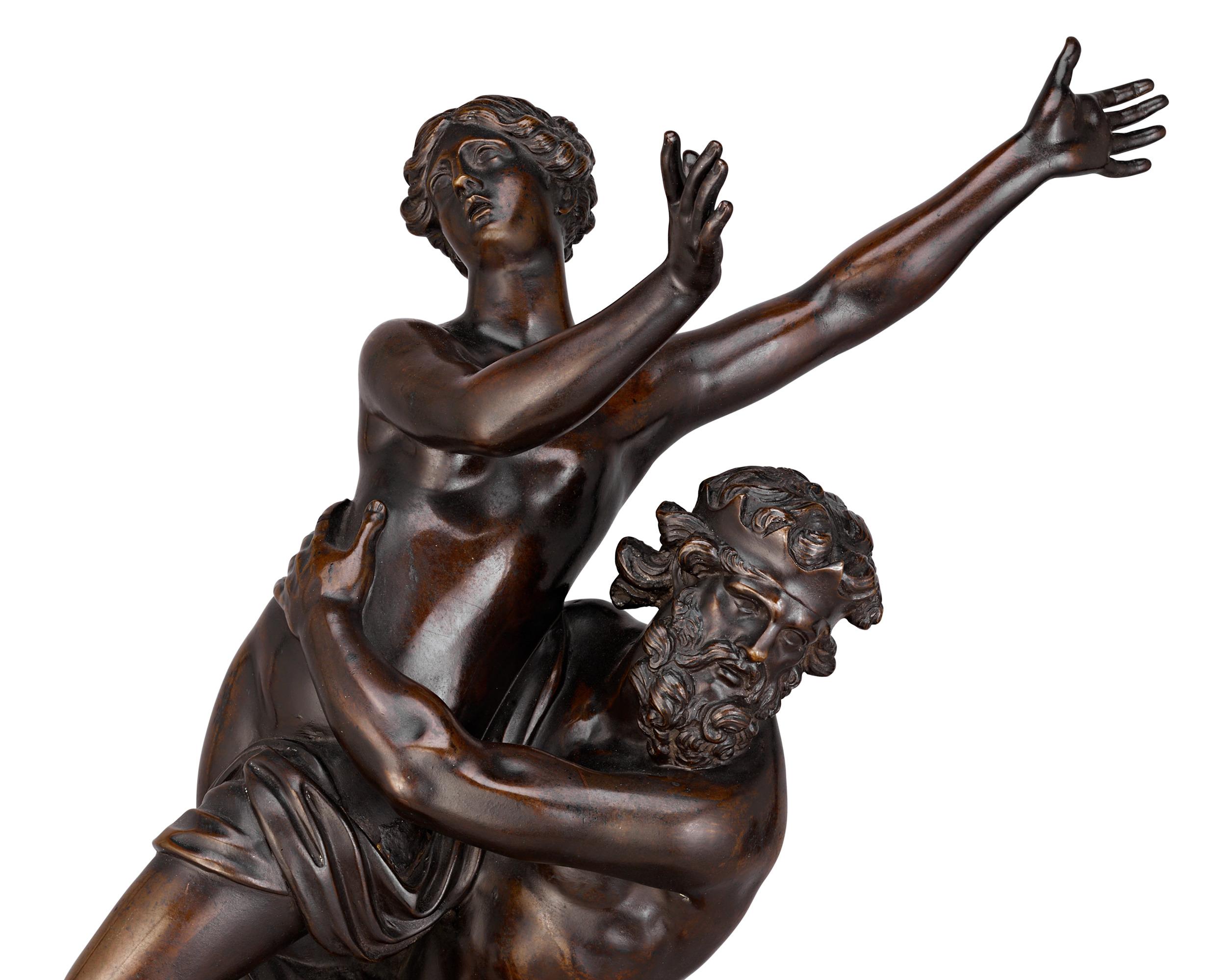 Bronze of Pluto Abducting Proserpine after François Girardon For Sale 1