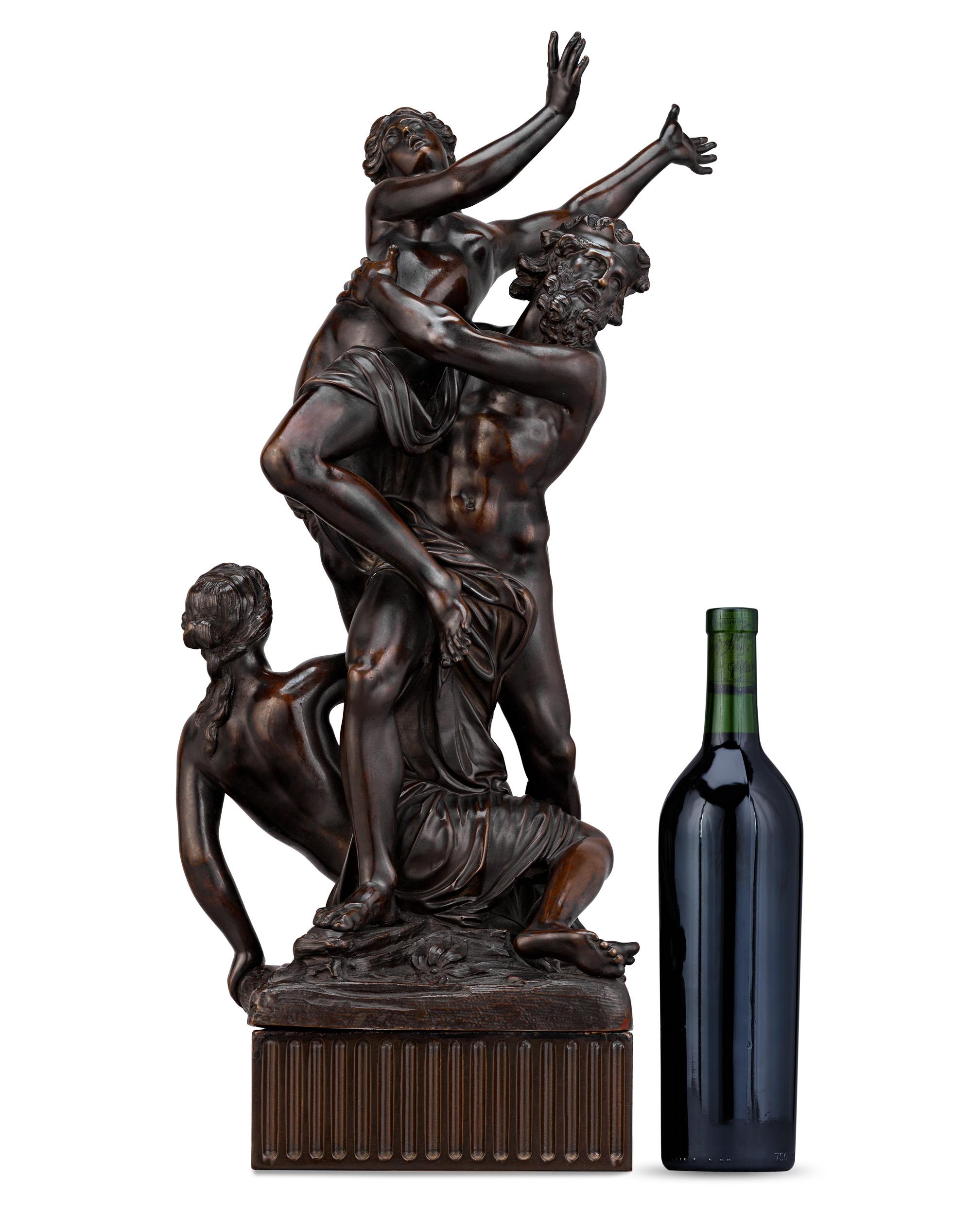 Bronze of Pluto Abducting Proserpine after François Girardon For Sale 3