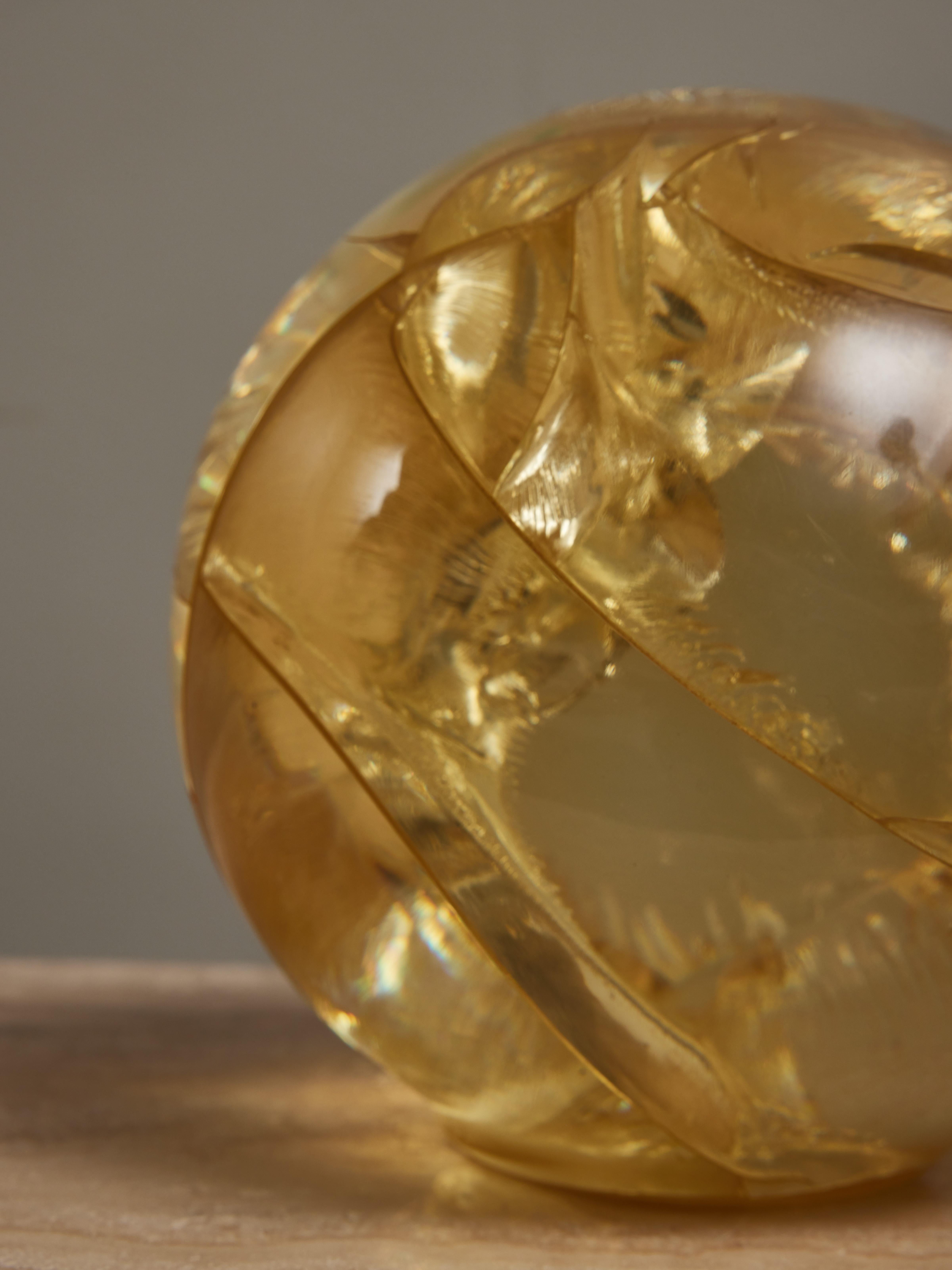 French François Godebski Fractal Resin Globe For Sale