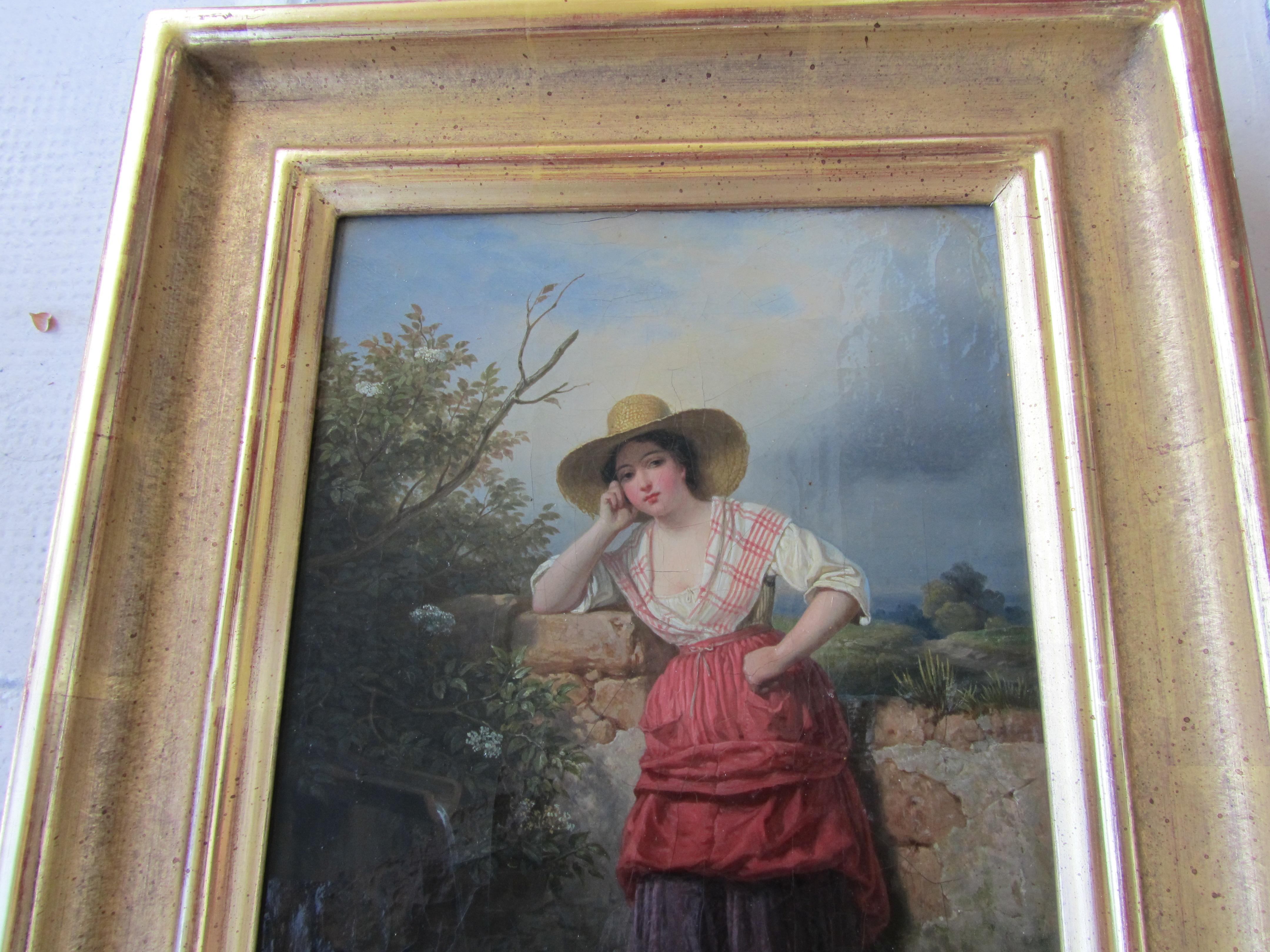 Condiciones : Condiciones generales excelentes.
Envío gratuito a EE.UU. CONTINENTAL, incluida Europa y Asia.

Admira la exquisita belleza de esta rara pieza de arte francés de François Grenier, formada por Jacques Louis David. Pintado al estilo