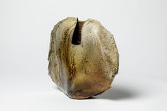 Vase sculpture française en céramique colorée du 20ème siècle de Franois Gueneau, vers 1975