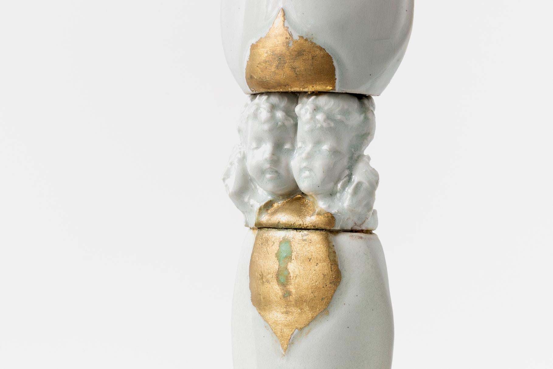 François Gueneau, Diseño francés, Escultura de porcelana del siglo XX, Firmado en venta 3