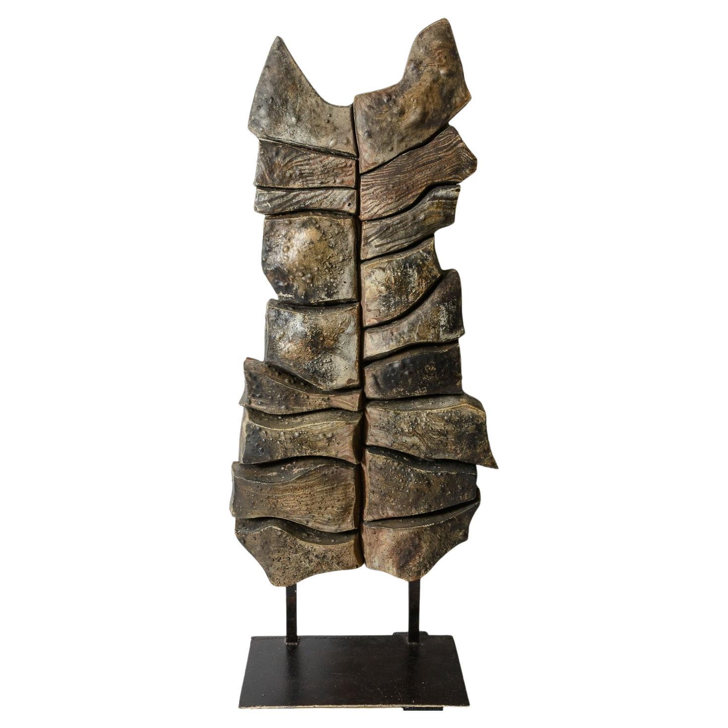 Francois Gueneau Standing Ceramic Sculpture For Sale