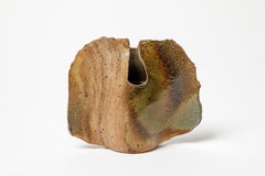 François Gueneau Vase en grès du 20e siècle, vers 1970, signé