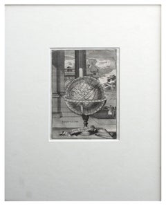 Early 18th Century Globe Terrestre Engraving