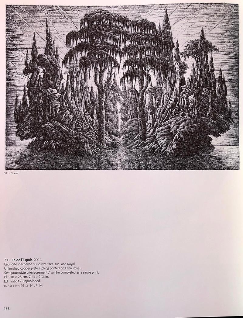 Francois Houtin Catalogue Raisonne,  with print 1er Nymphée For Sale 2
