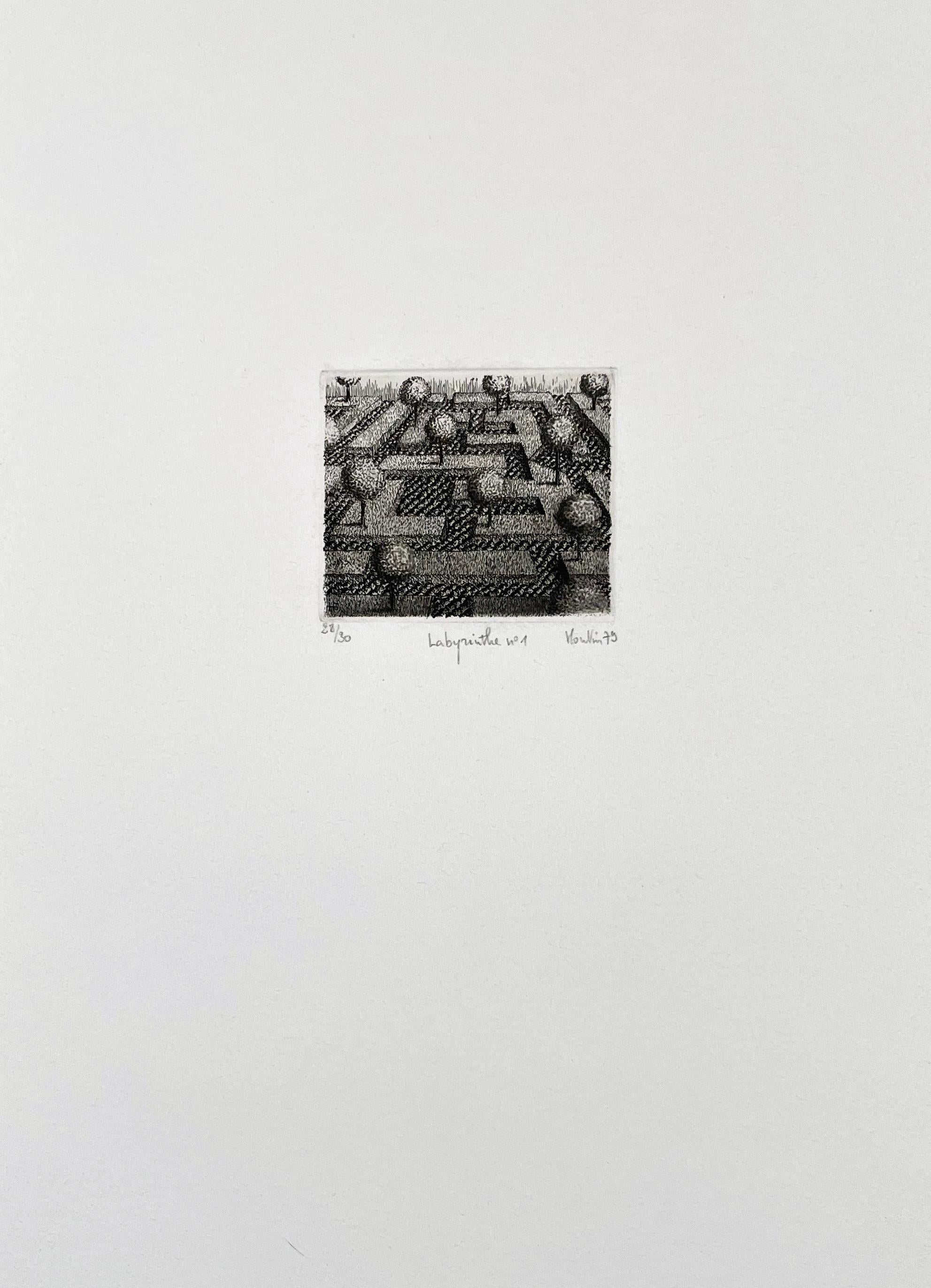 Labyrinth No. 1, by Francois Houtin - Print by François Houtin