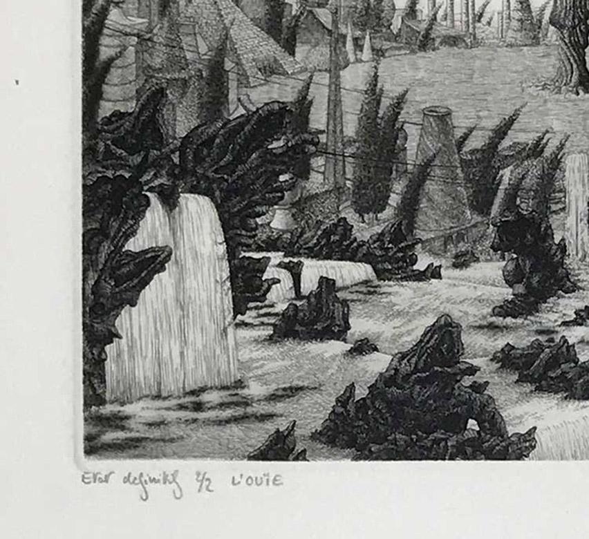 L'Ouie , by Francois Houtin - Contemporary Print by François Houtin