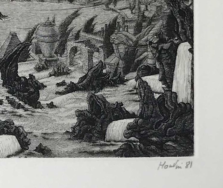 L'Ouie , by Francois Houtin - Gray Still-Life Print by François Houtin