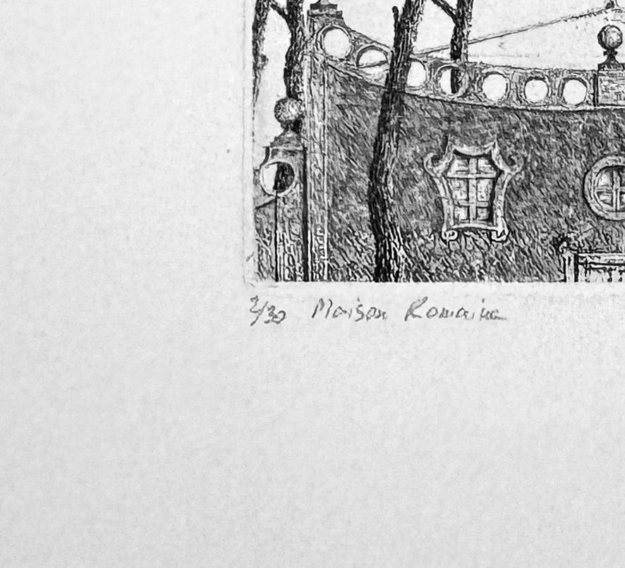 Maison Romaine, by Francois Houtin - Contemporary Print by François Houtin