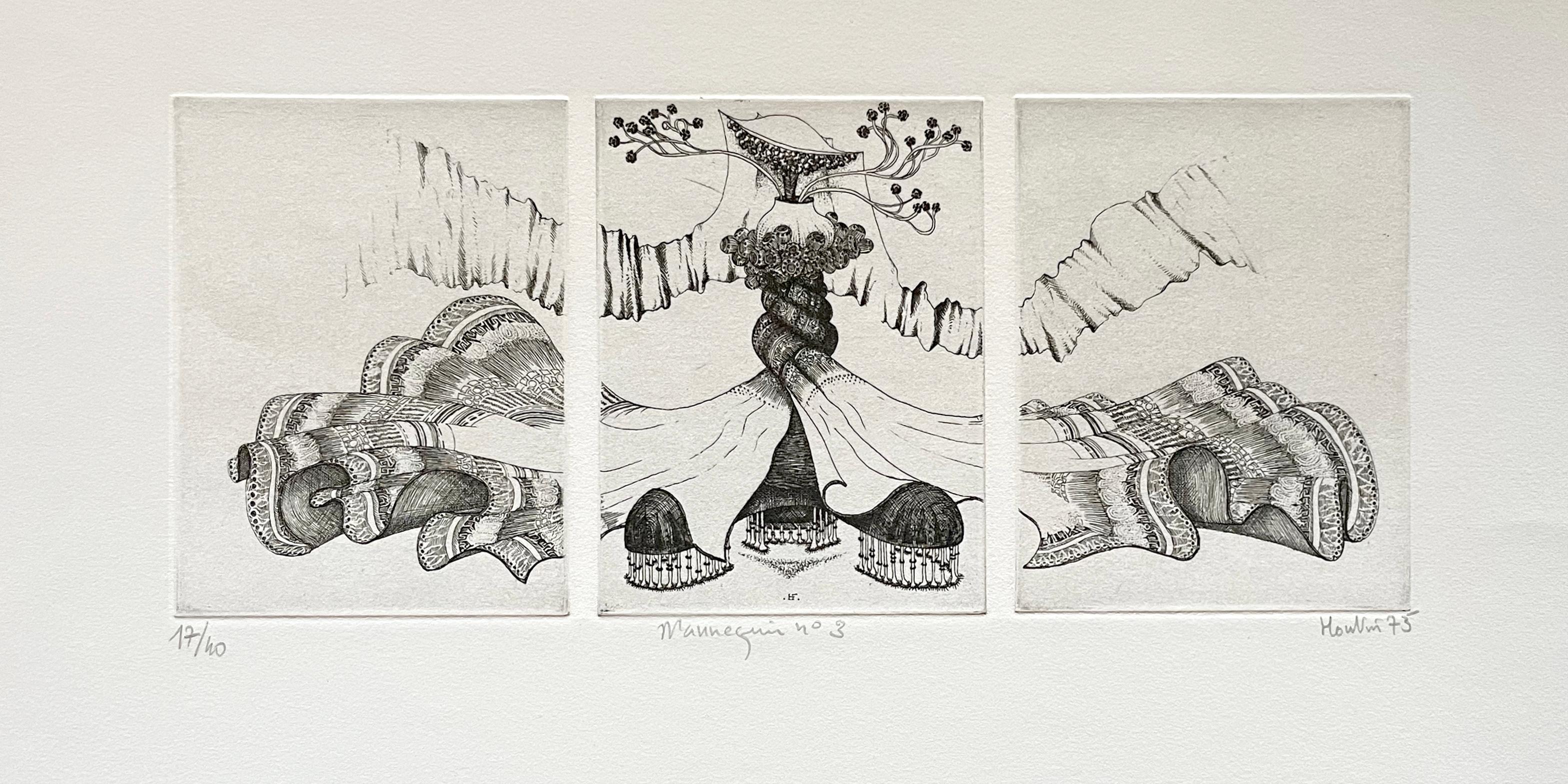 Mannequin n° 3, de Francois Houtin - Contemporain Print par François Houtin