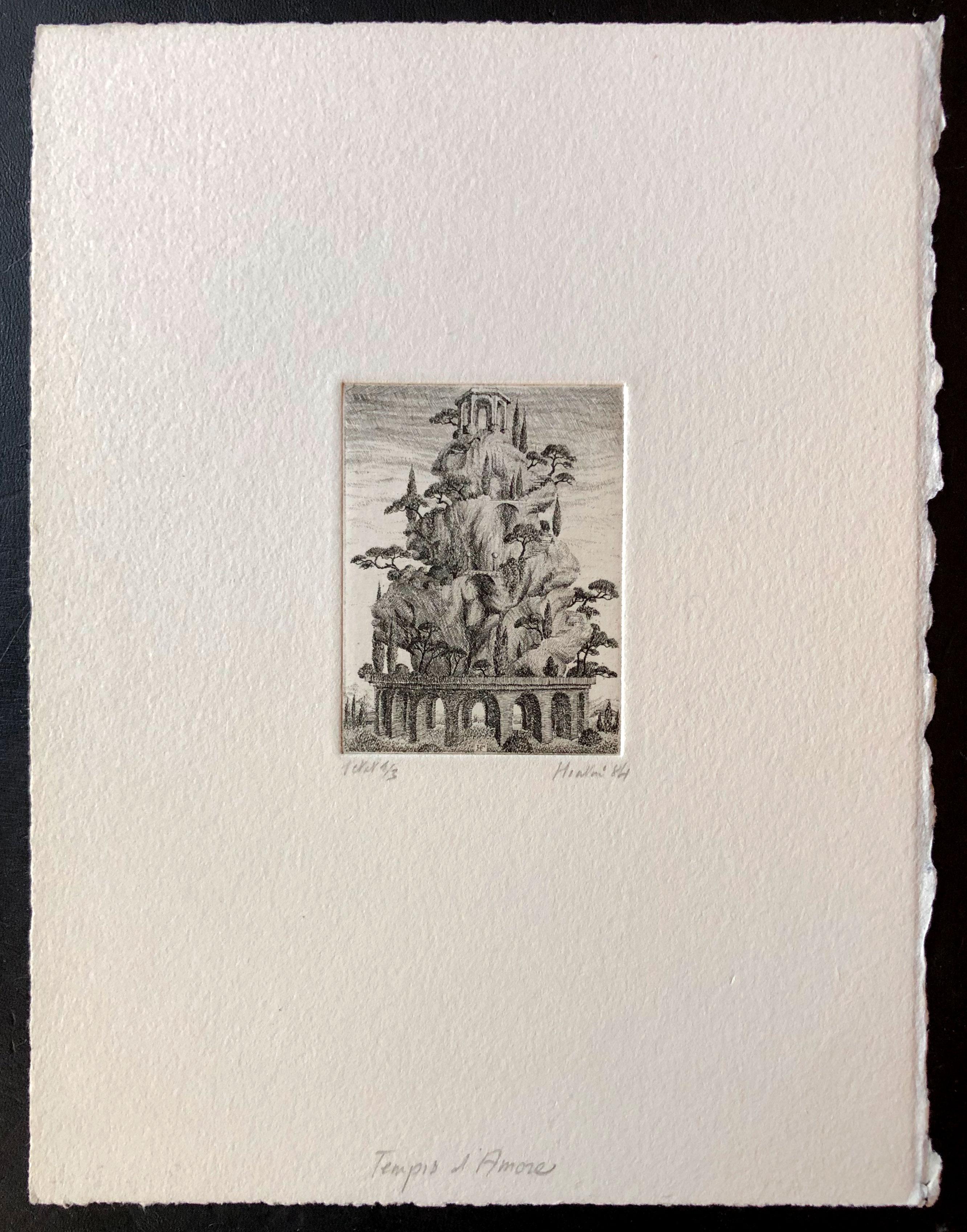 Tempio d'Amore - Print by François Houtin