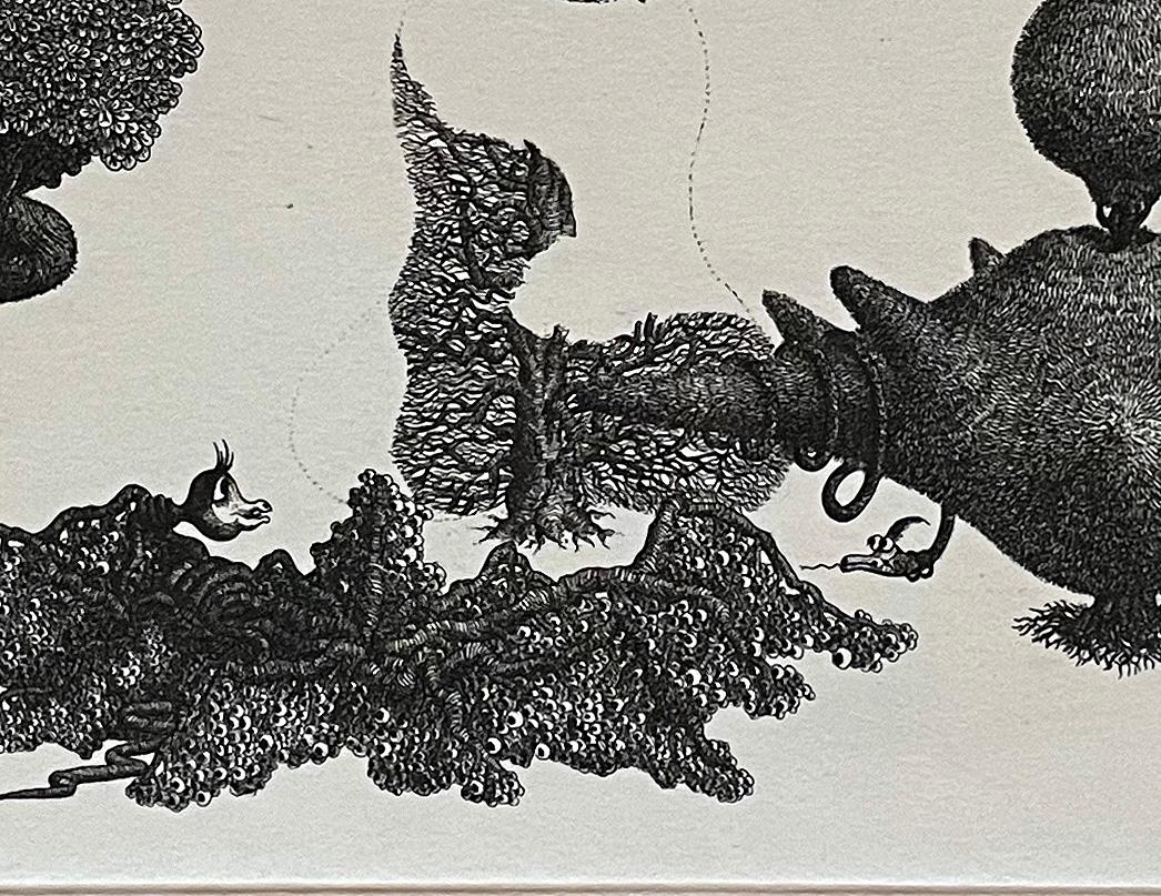 Topiaire Habite - Landscape Print Gris de François Houtin