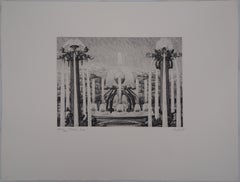 Versailles : The Fountains - Original etching, Handsigned and Ltd to 45 proofs