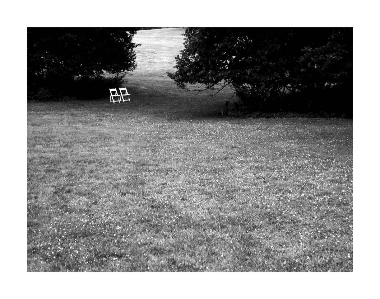 Francois Ilnseher Landscape Photograph - Two Chairs in the Park ( Blow Up), edition of 10, 2/10